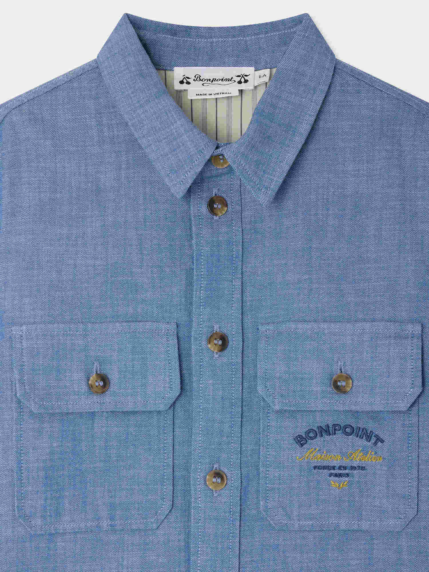 Eddy shirt in organic cotton chambray - Image 4