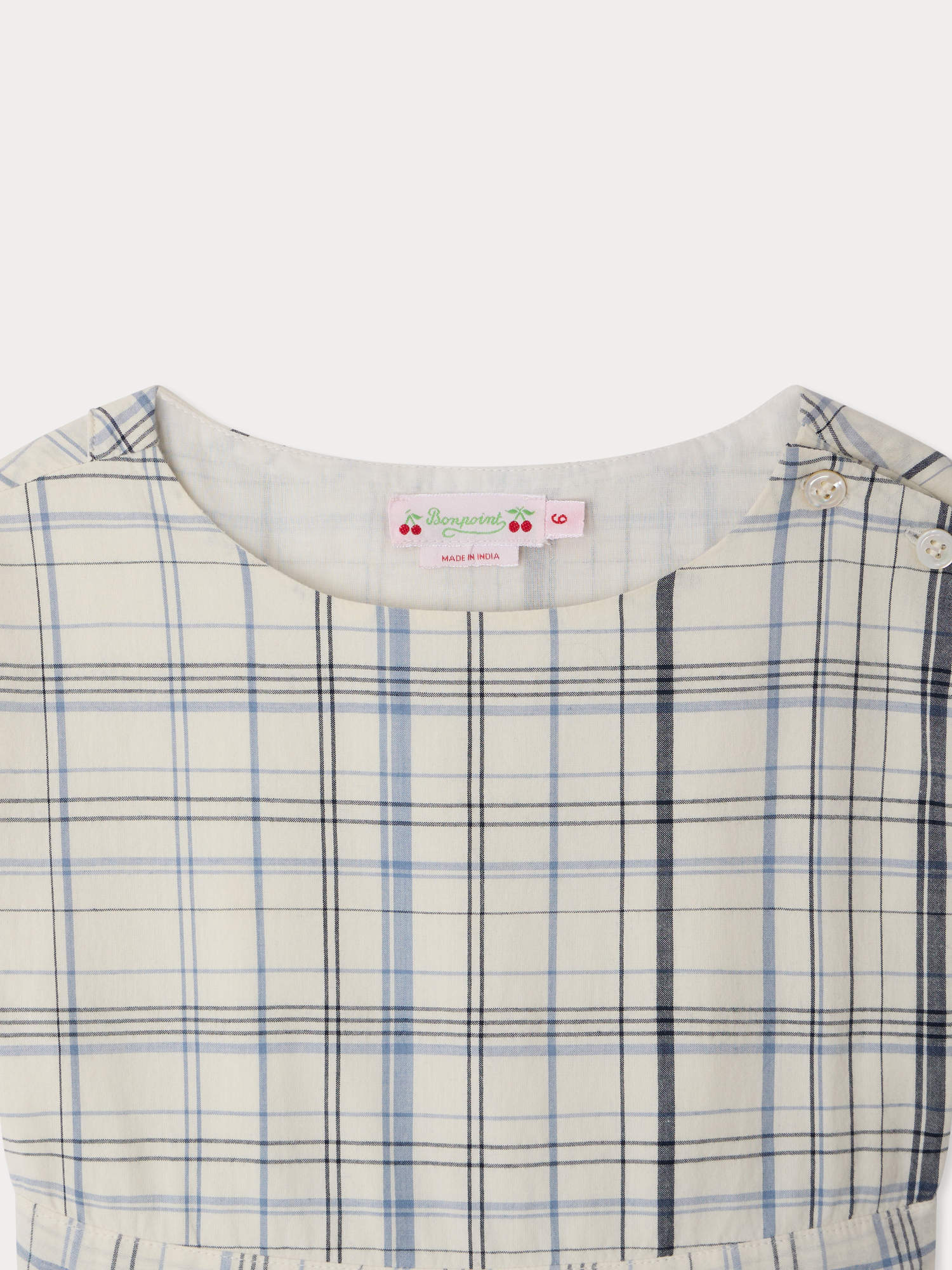 Edelweiss checkered and overdyed dress - Image 4