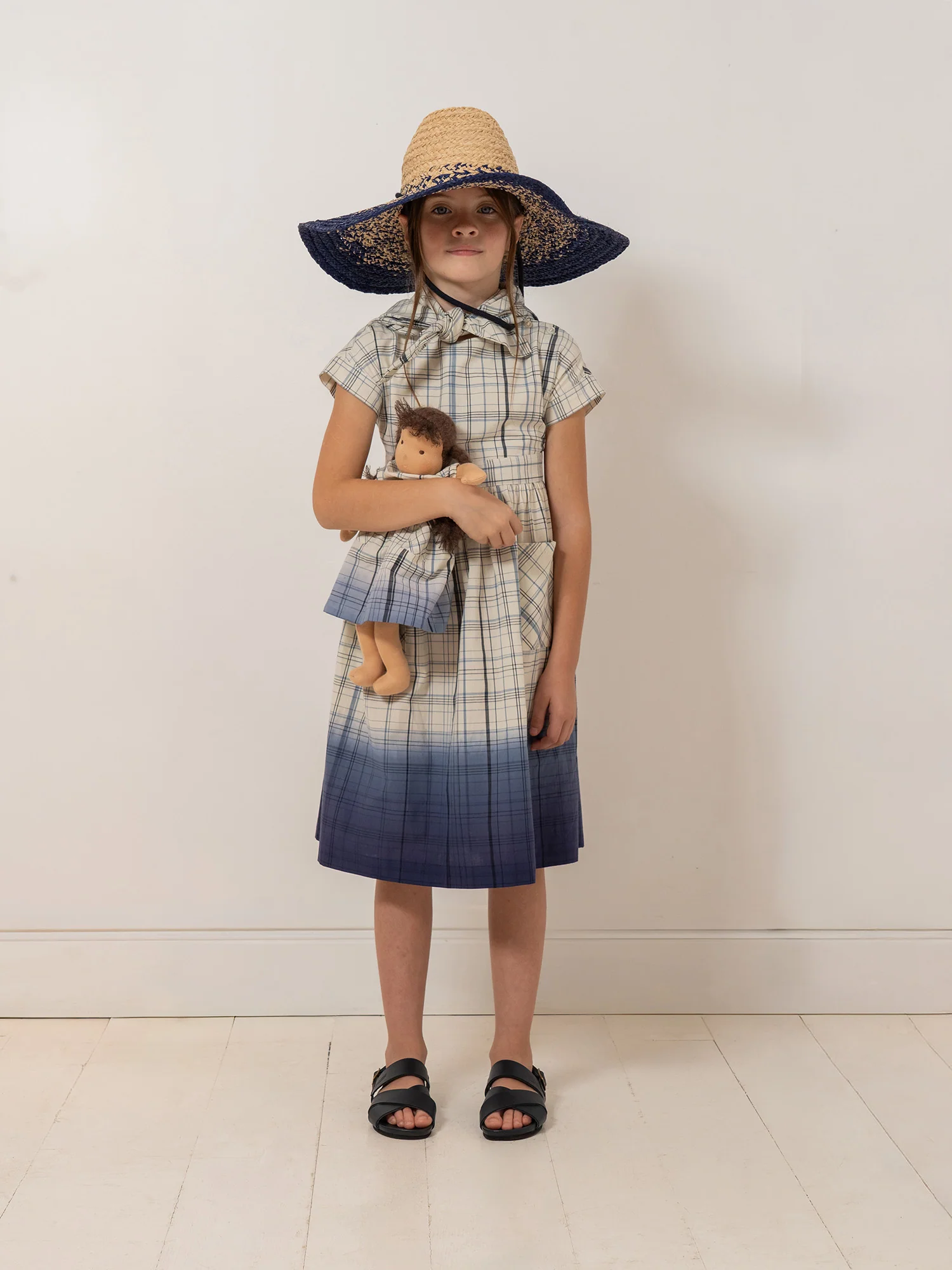 Edelweiss checkered and overdyed dress - Image 5