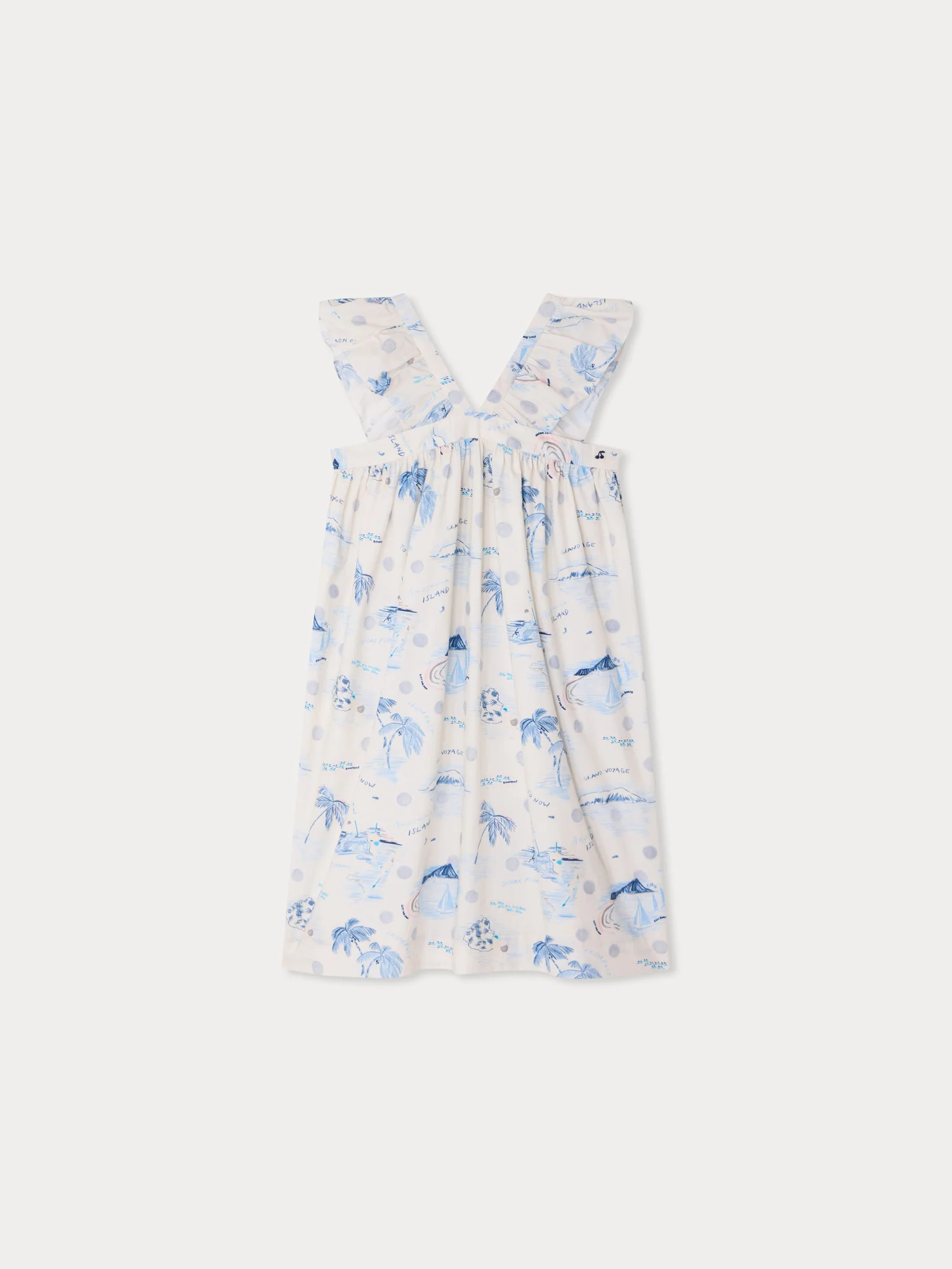 Eleana island print dress in organic cotton - Image 2