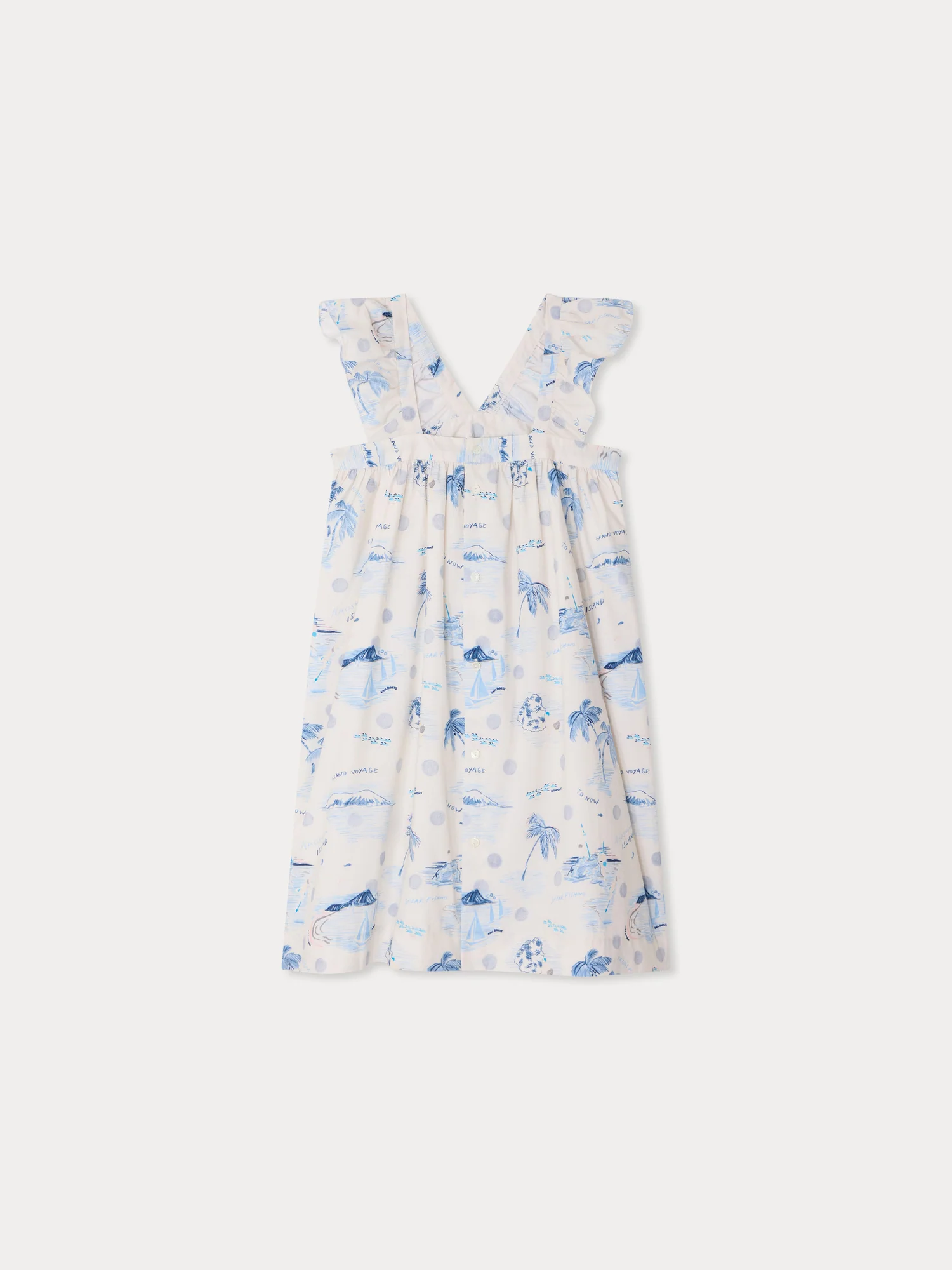 Eleana island print dress in organic cotton - Image 3