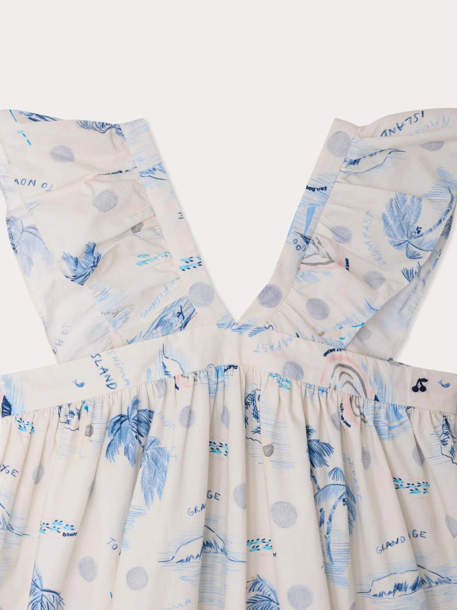 Eleana island print dress in organic cotton - Image 4