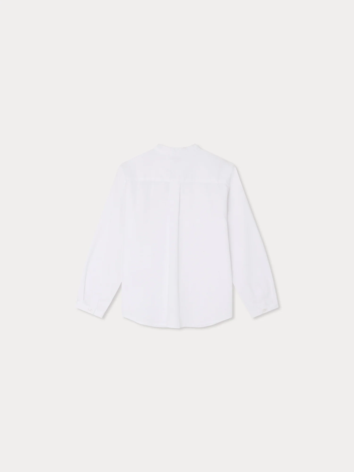 Elies shirt with mandarin collar in woven cotton - Image 3