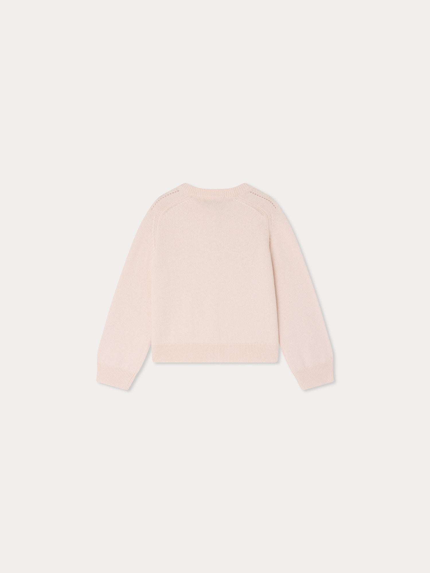 Elisea round neck cardigan in organic cotton - Image 3