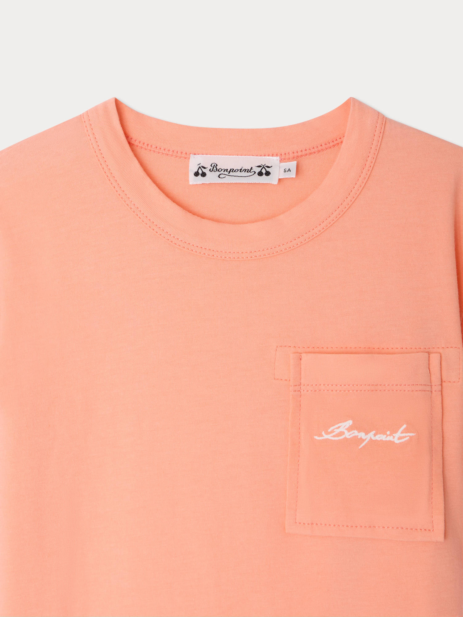 Elrador coral organic cotton T-shirt - Image 3