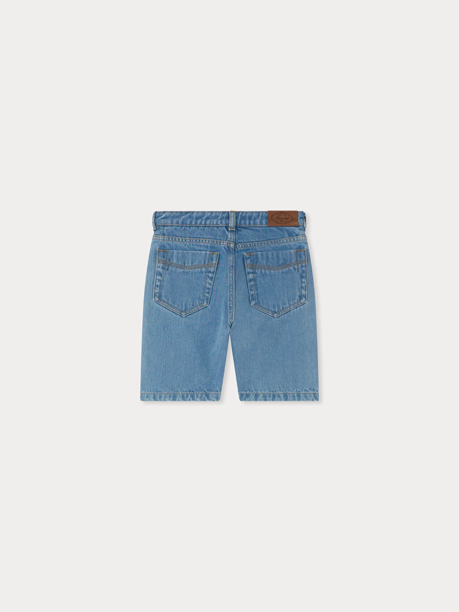 Elvio blue Bermuda shorts in organic cotton - Image 2