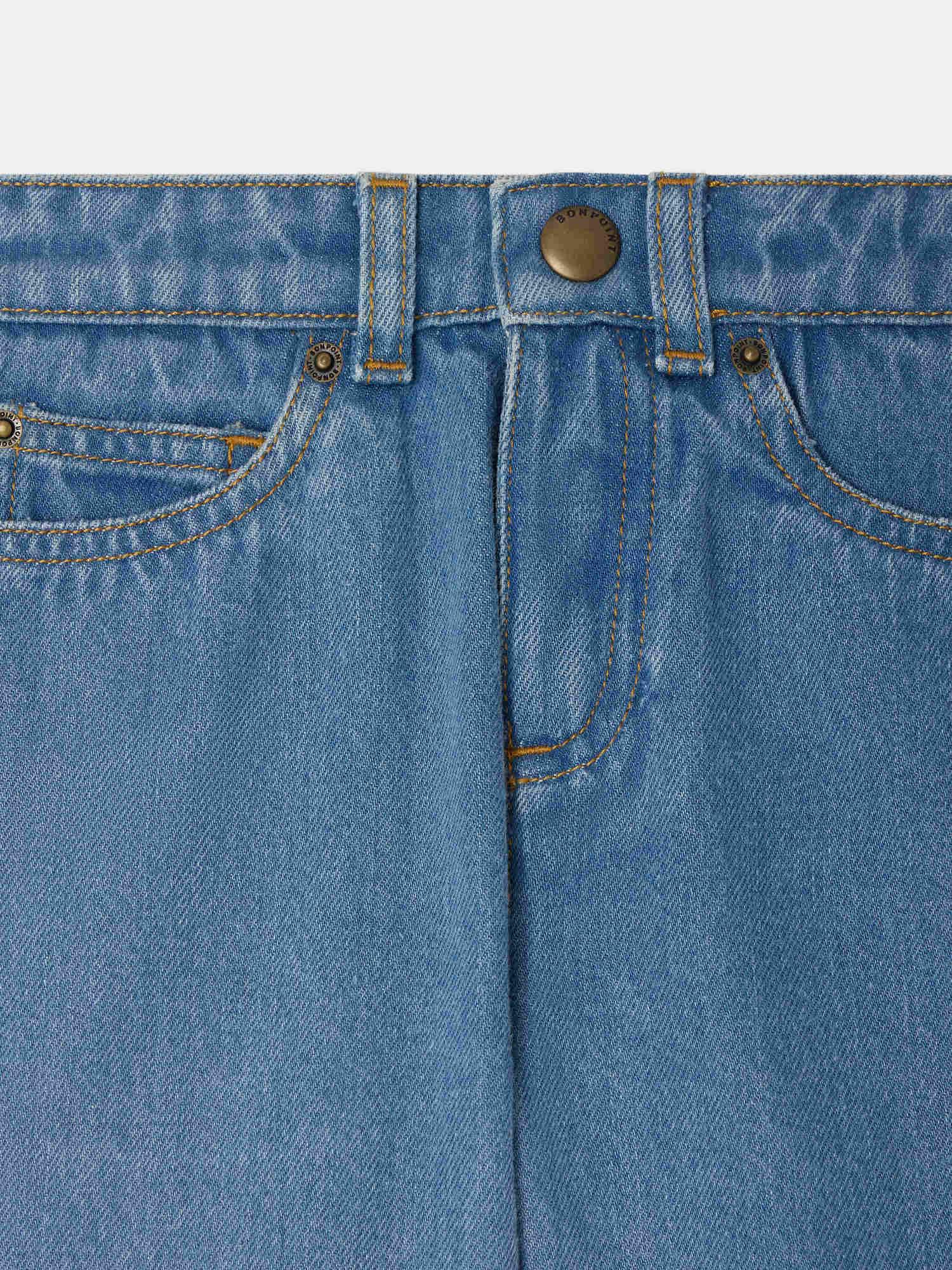 Elvio blue Bermuda shorts in organic cotton - Image 3