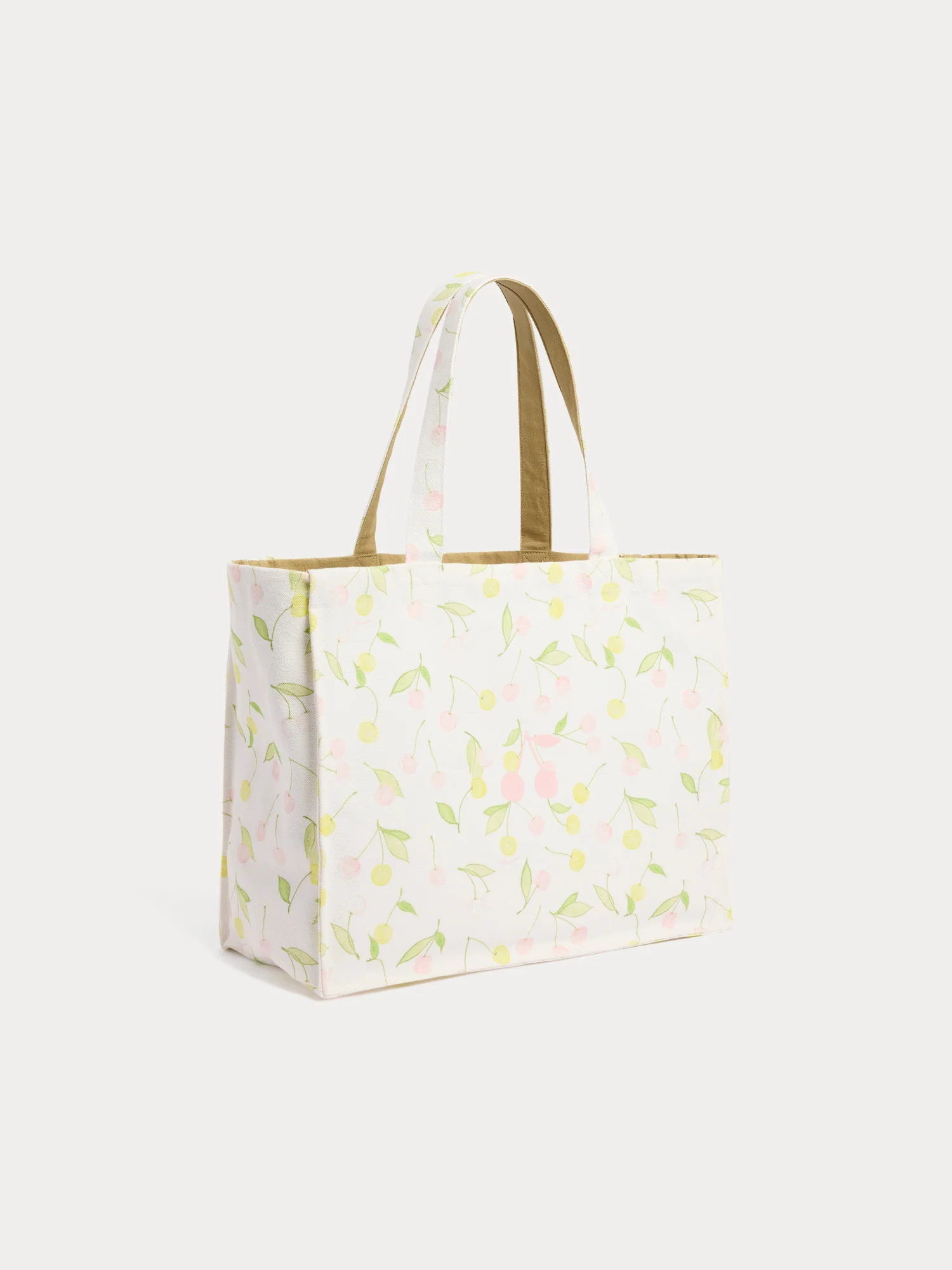 Emiko reversible tote bag with cherry print - Image 3