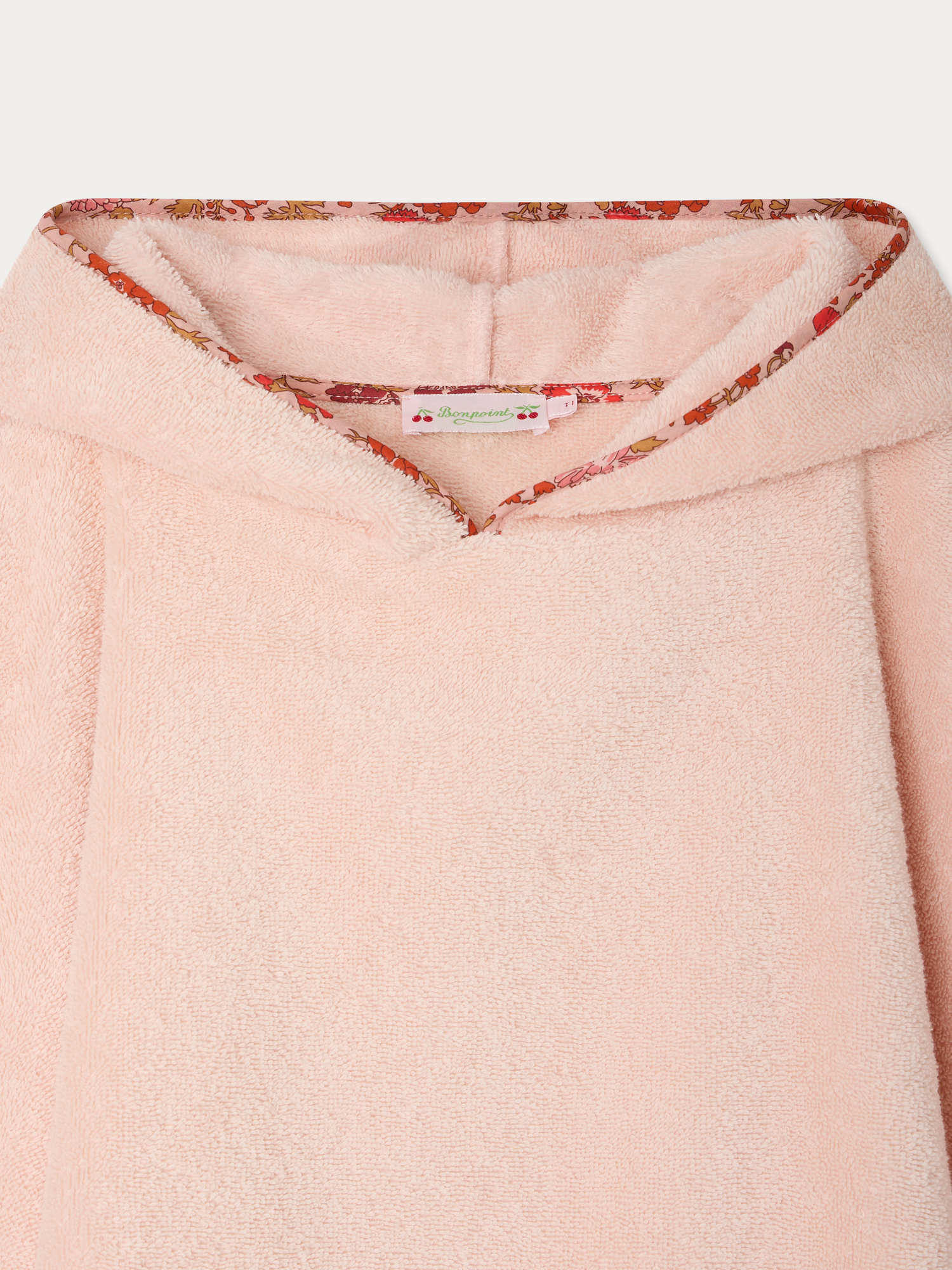Eneri bath poncho with Liberty fabric bias binding in organic cotton - Image 3