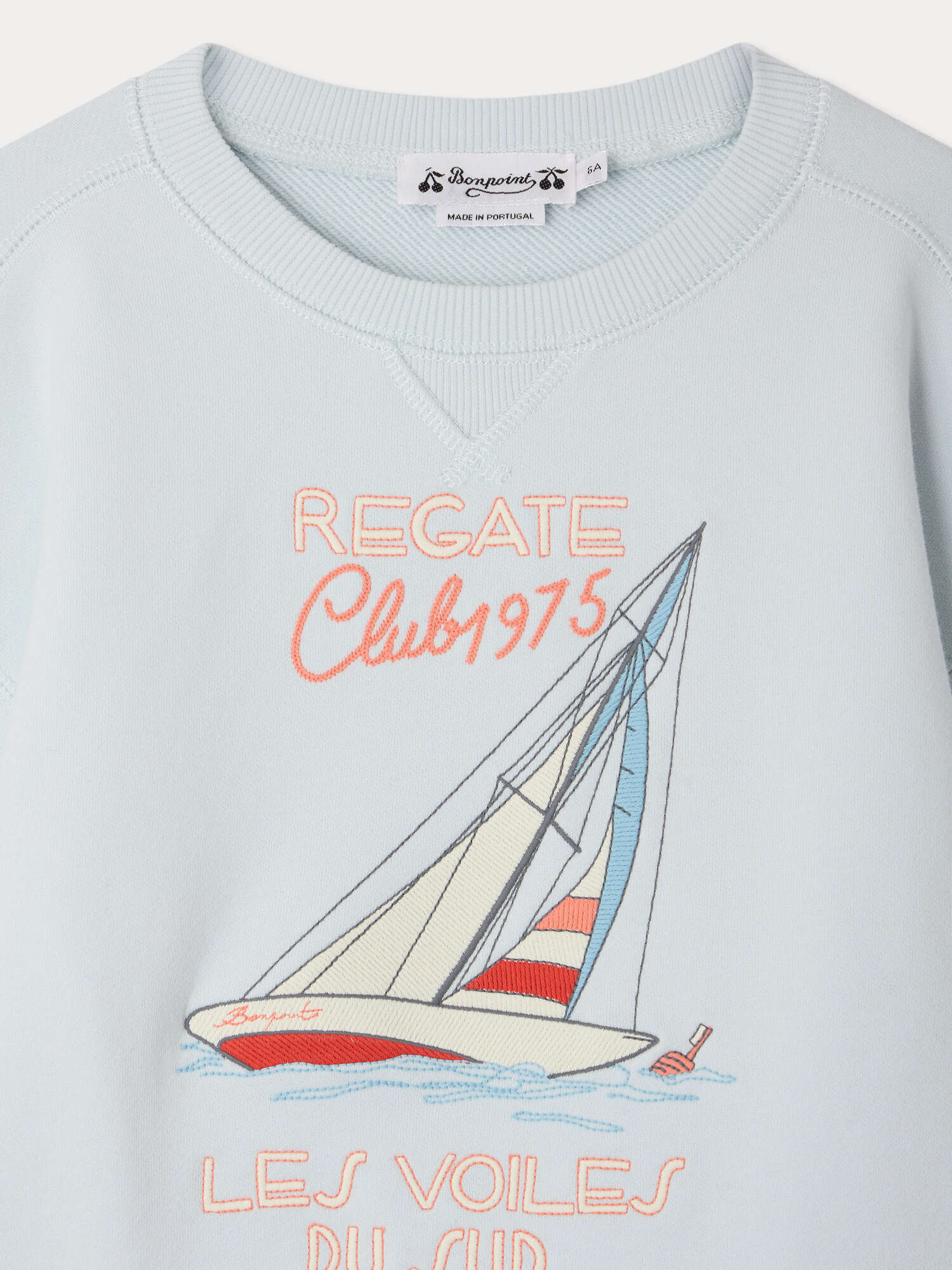 Erol embroidered regatta sweatshirt in organic cotton - Image 4