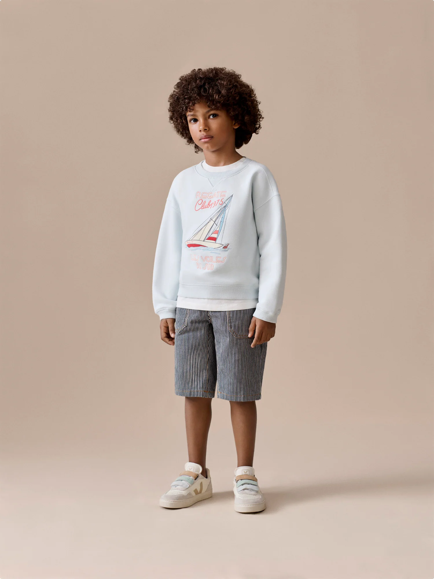 Erol embroidered regatta sweatshirt in organic cotton - Image 5