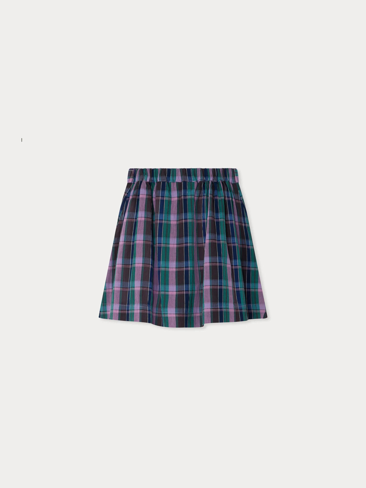 Esterina skirt in organic madras cotton - Image 2