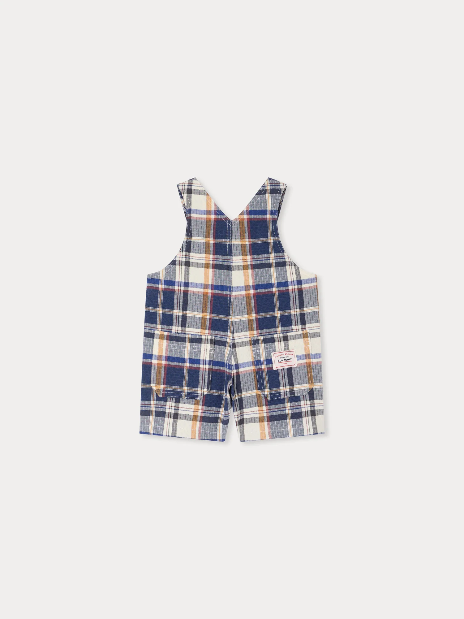 Farell checked dungarees in organic cotton - Image 2