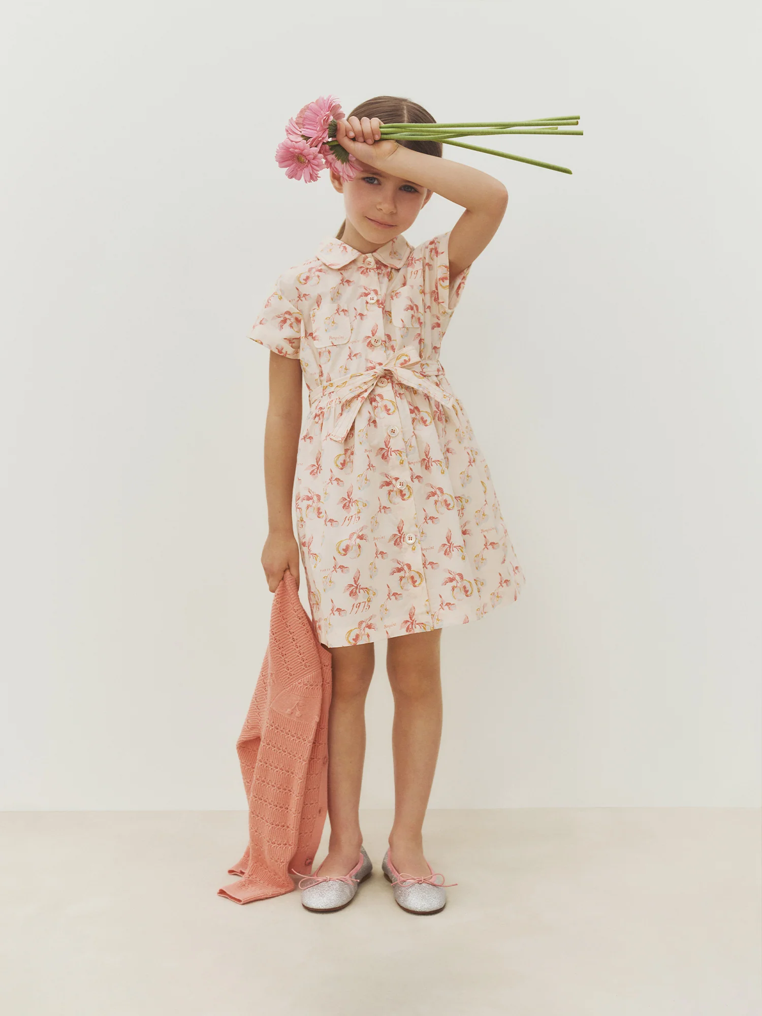 Gisèle dress with cherry print in organic cotton - Image 5