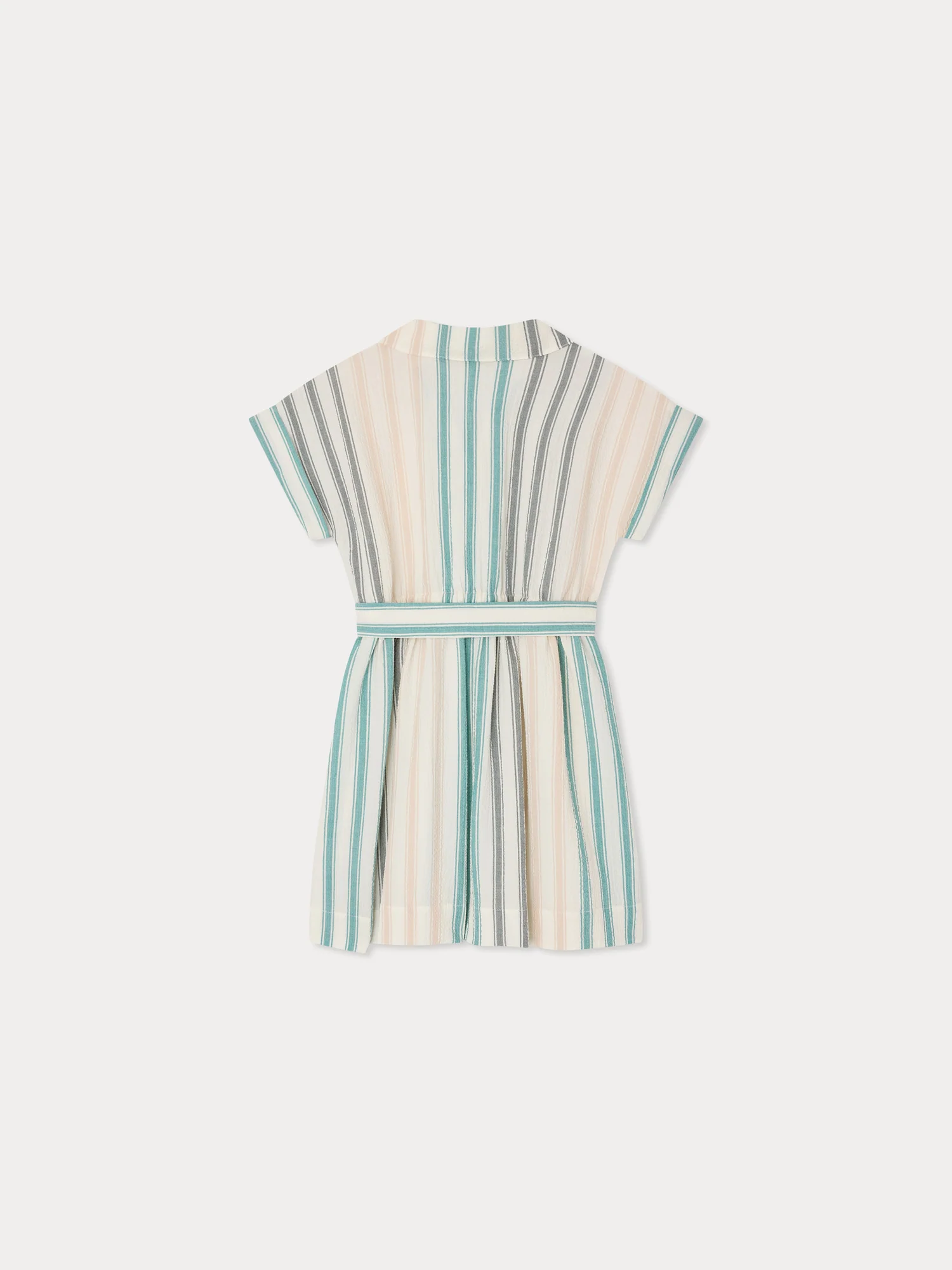 Gisele striped dress in organic cotton - Image 3