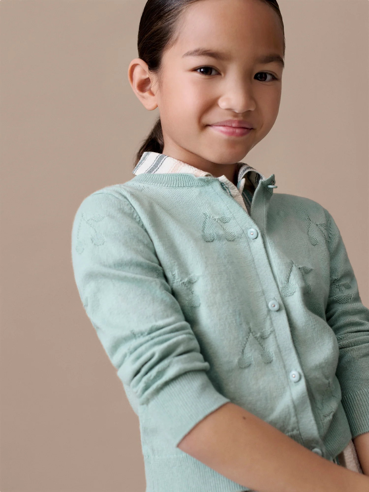 Gisele striped dress in organic cotton - Image 6