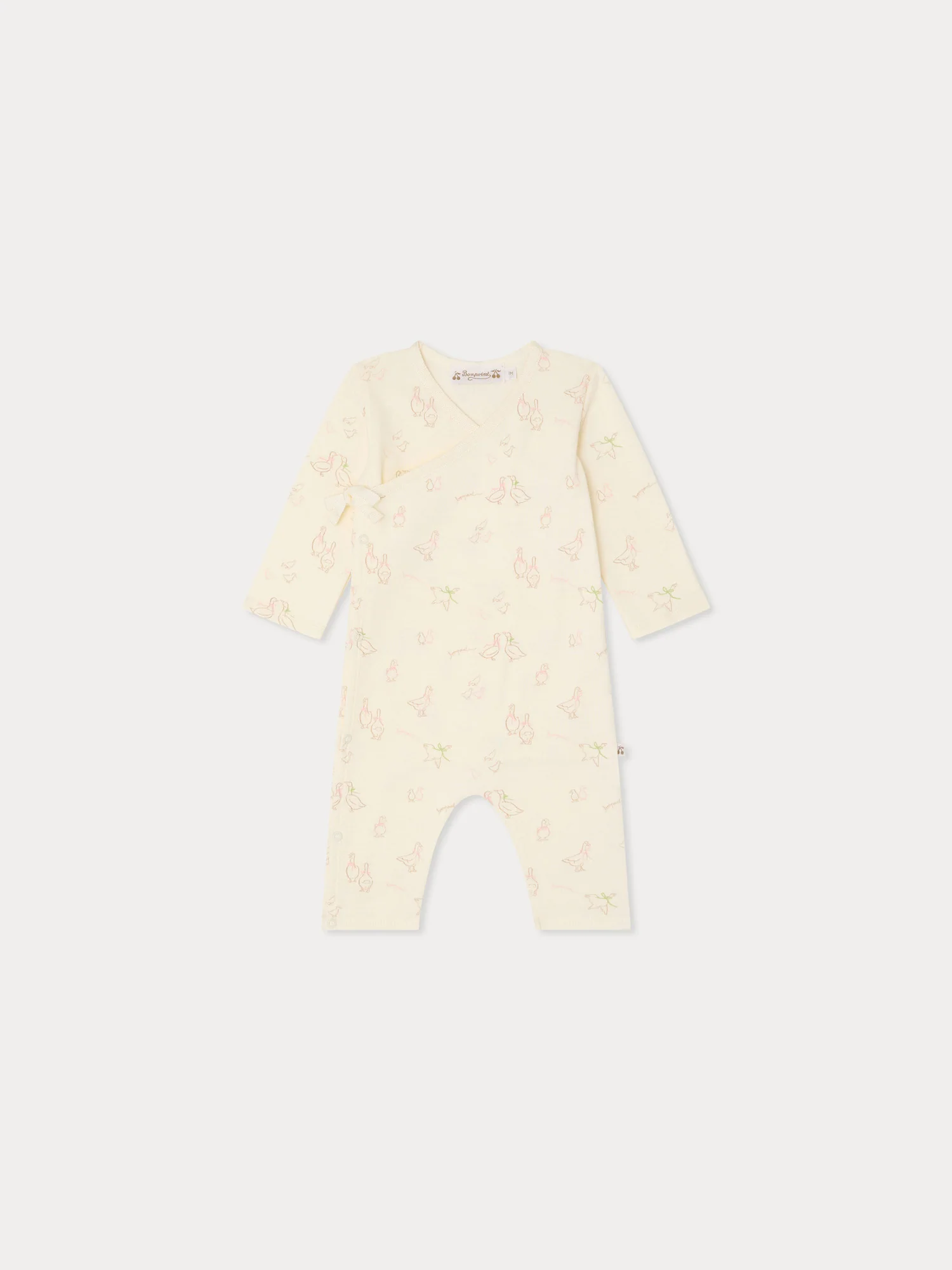 Giulietta goose print pyjamas in organic cotton