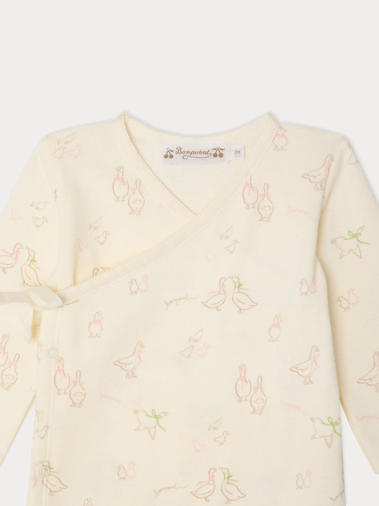 Giulietta goose print pyjamas in organic cotton - Image 3