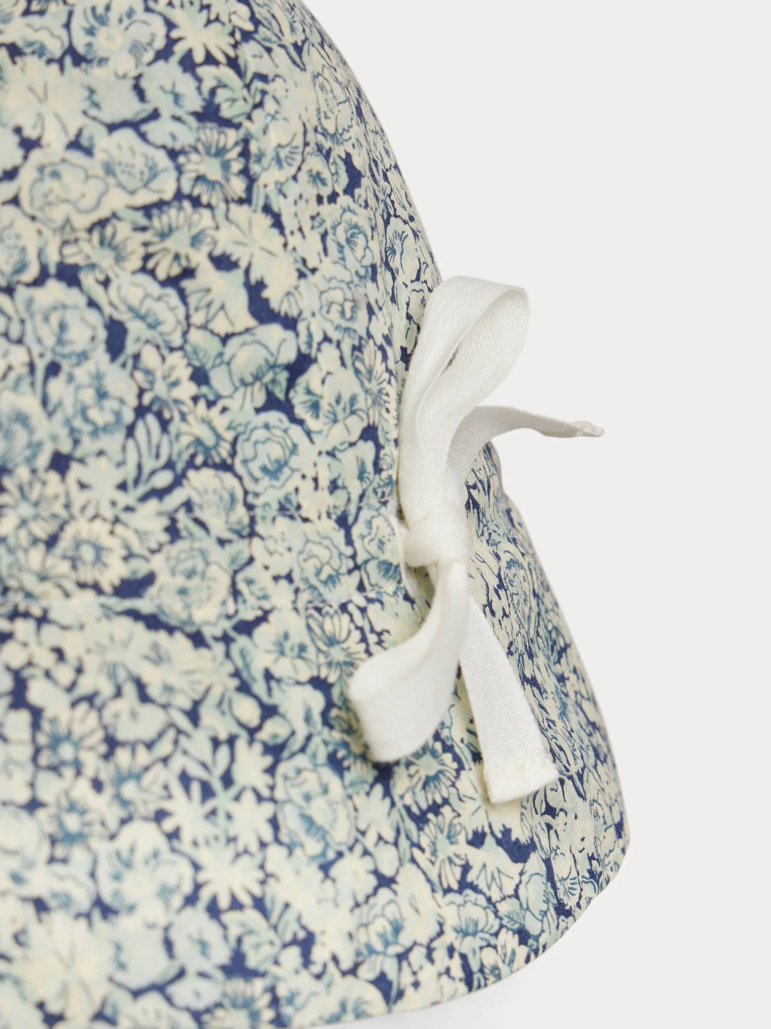 Grigri hat with blue flowers in Liberty organic cotton fabric - Image 2