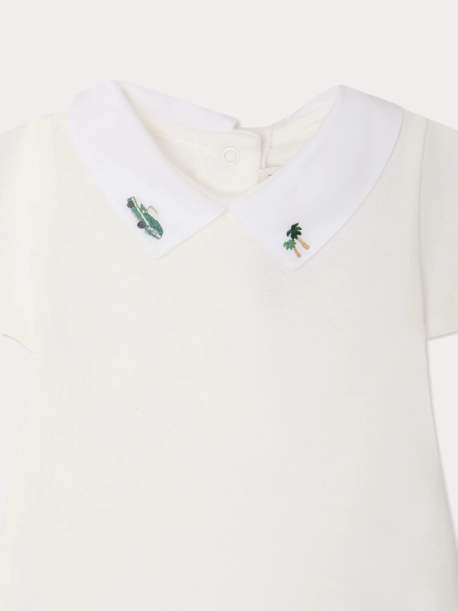 Hand-embroidered Juillet bodysuit in organic cotton - Image 3