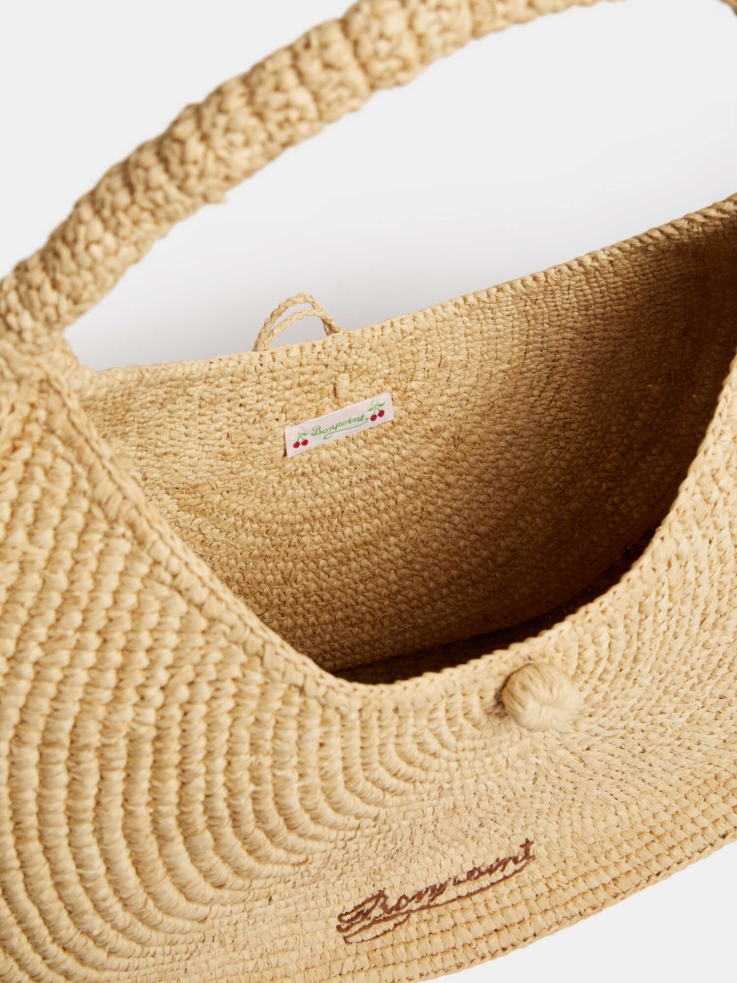 Handmade raffia Louisa bag - Image 5