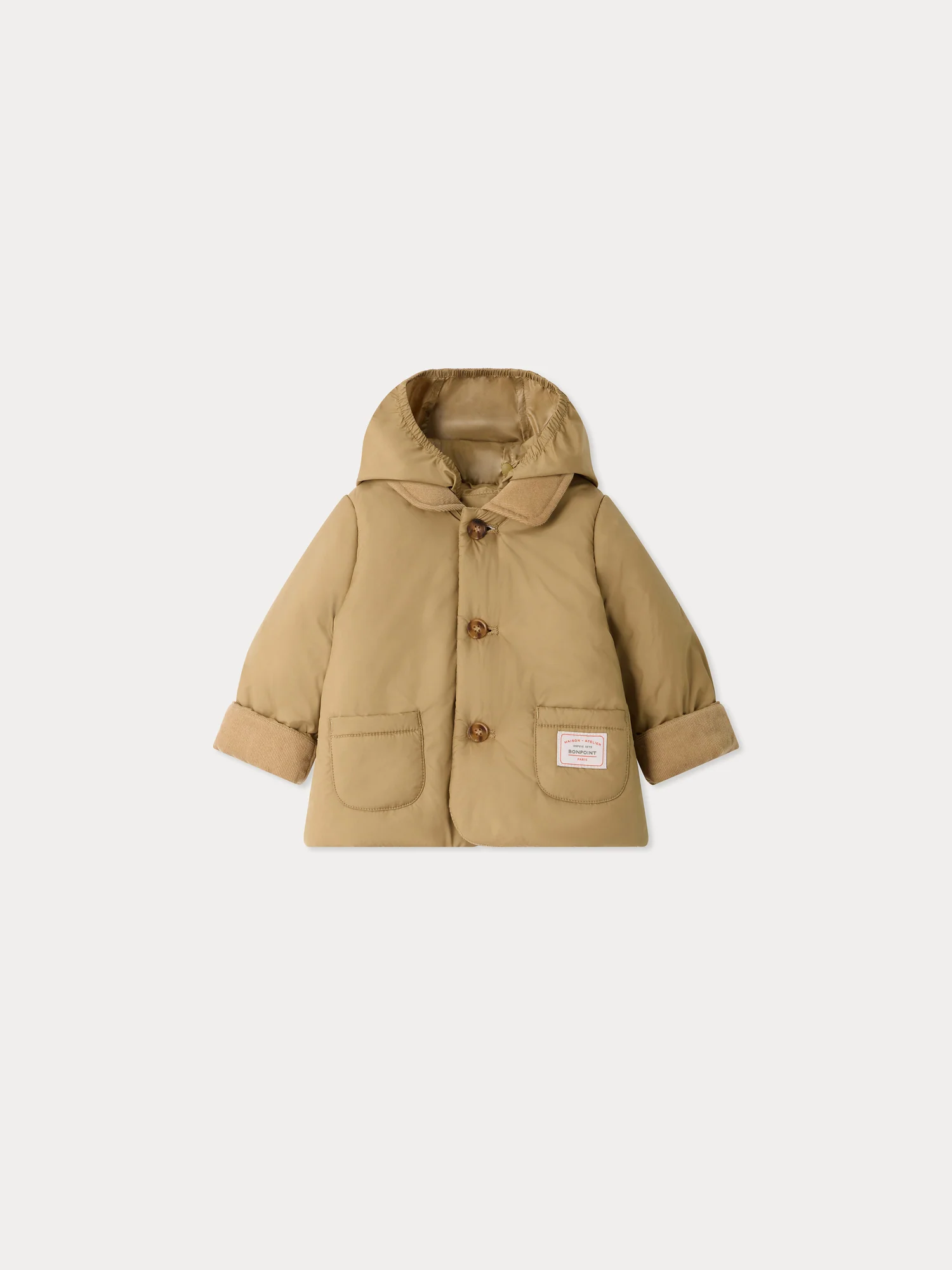 Joseph baby quilted jacket with velvet collar - Image 3