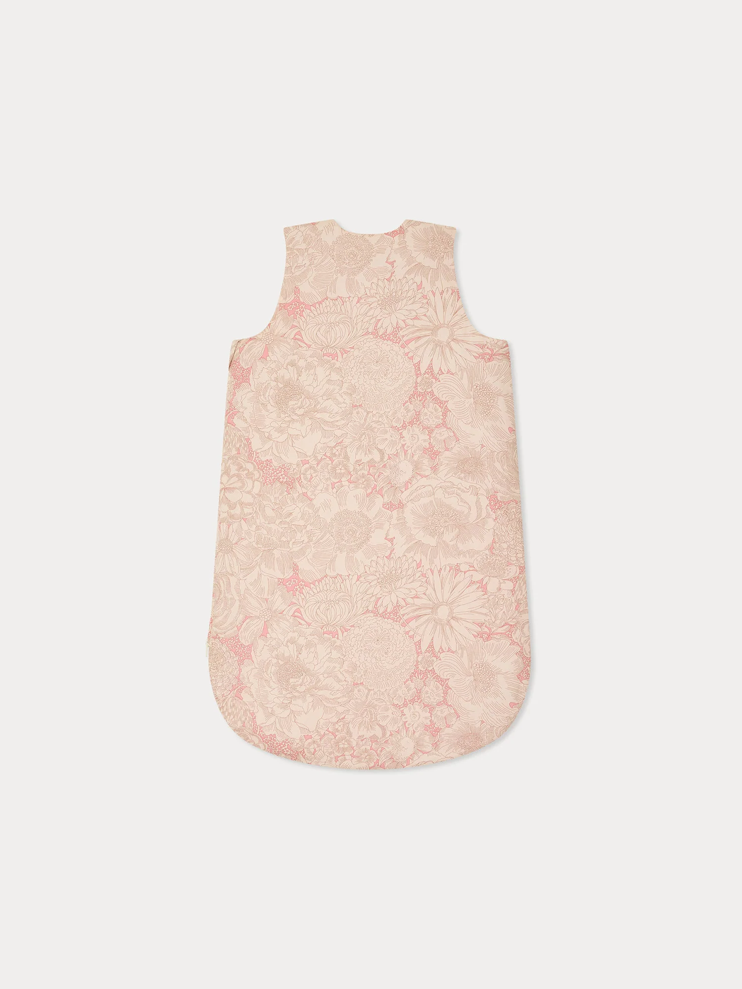 Joujou pink sleeping bag in Liberty fabric and organic cotton - Image 2