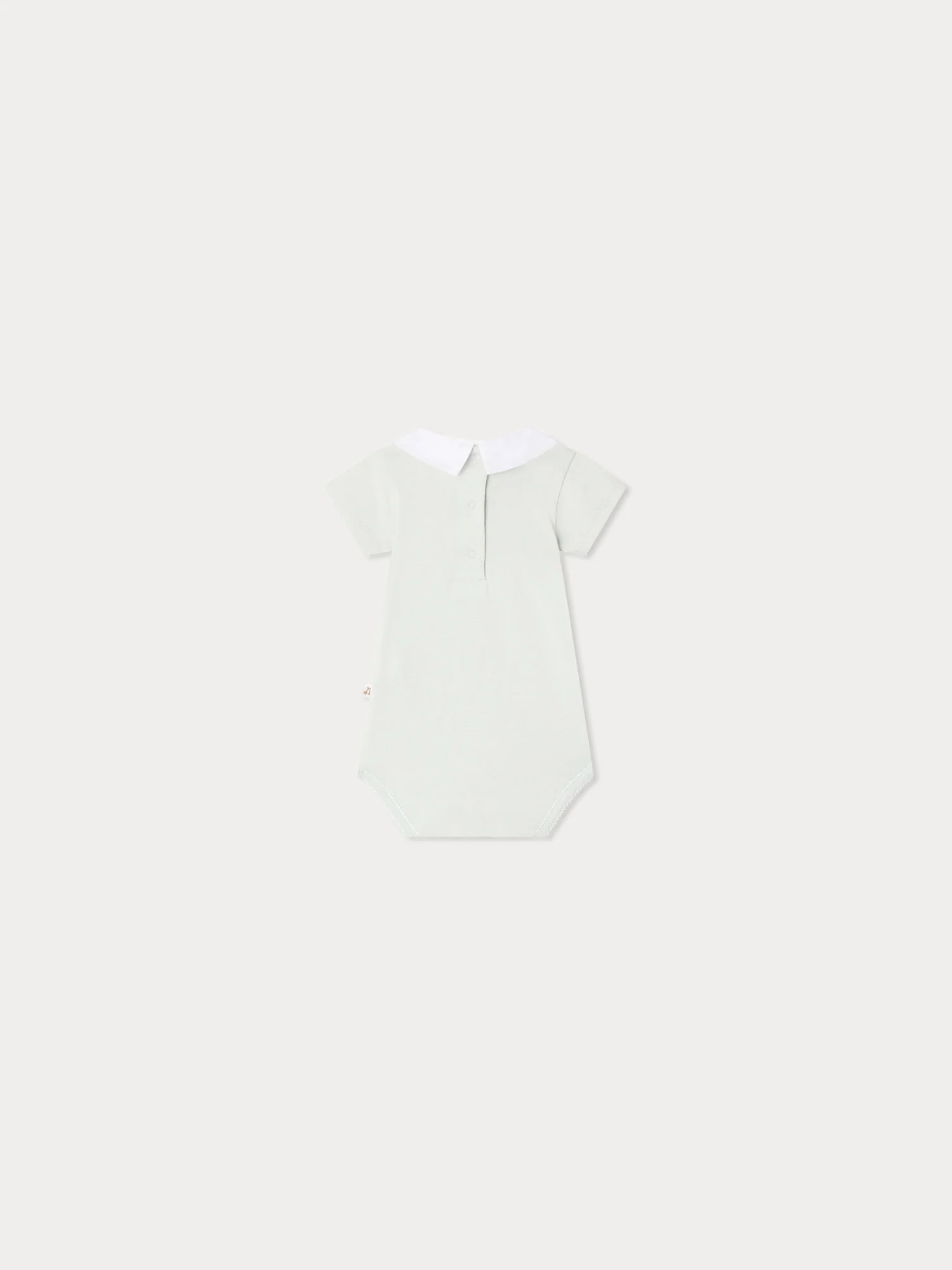 Juillet bodysuit with hand-embroidered sailboats in organic cotton - Image 2
