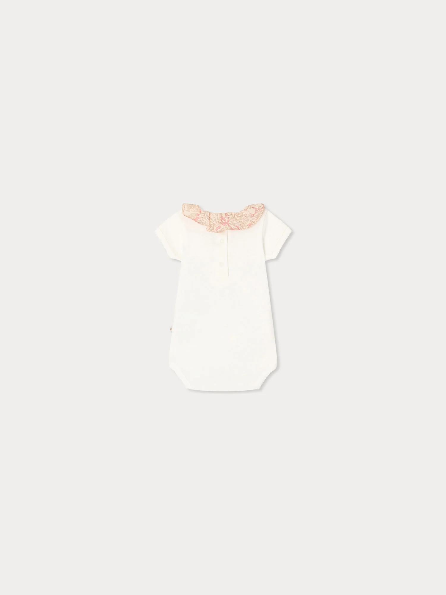 June bodysuit with Liberty fabric collar in organic cotton - Image 2