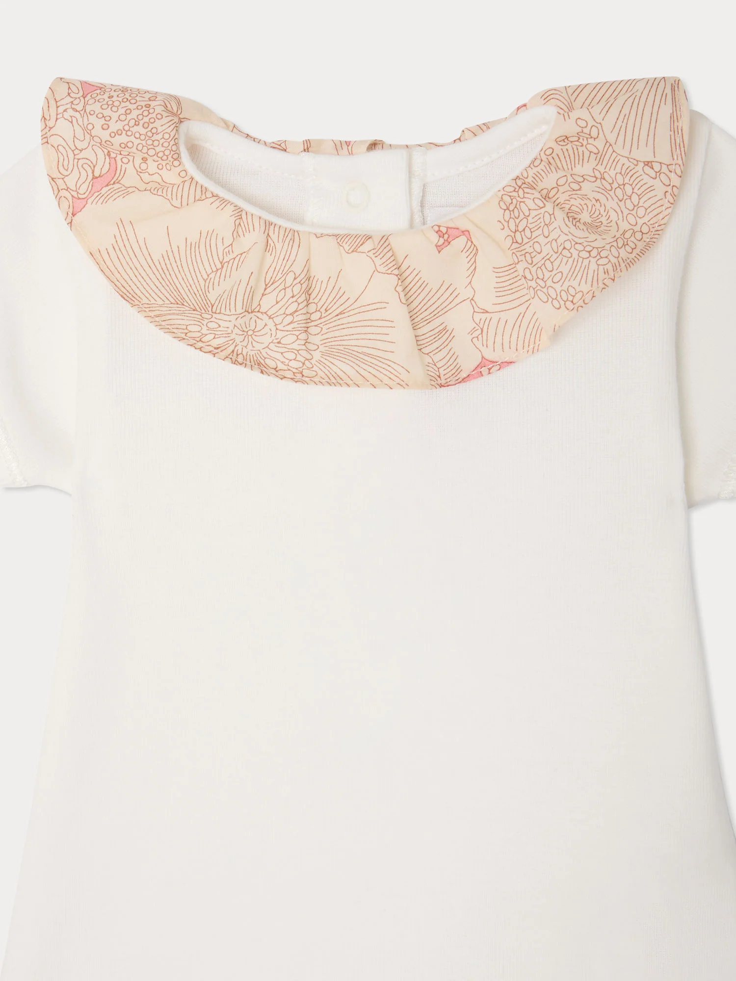 June bodysuit with Liberty fabric collar in organic cotton - Image 3