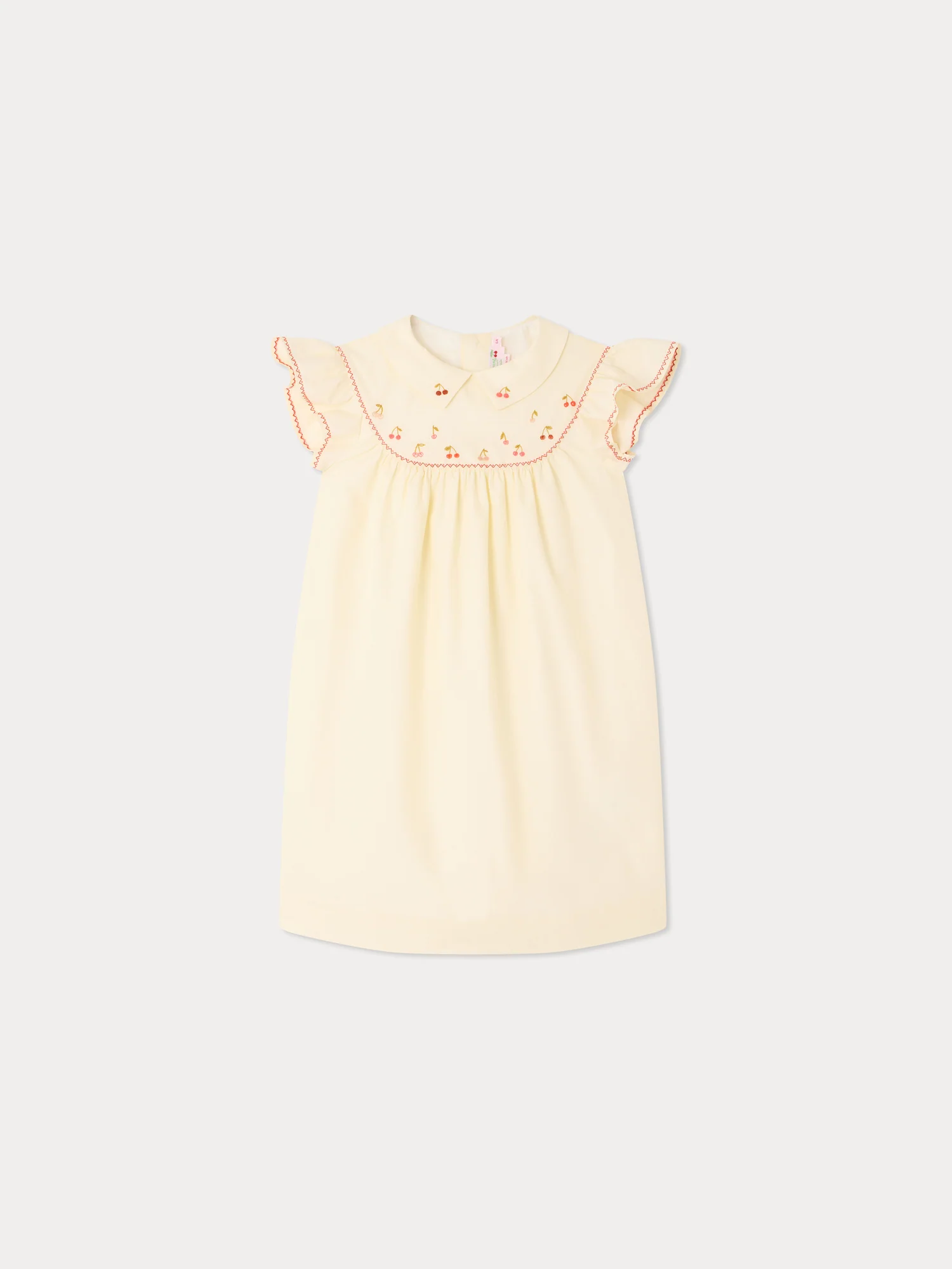 Lacey-Ann dress hand-embroidered in organic cotton