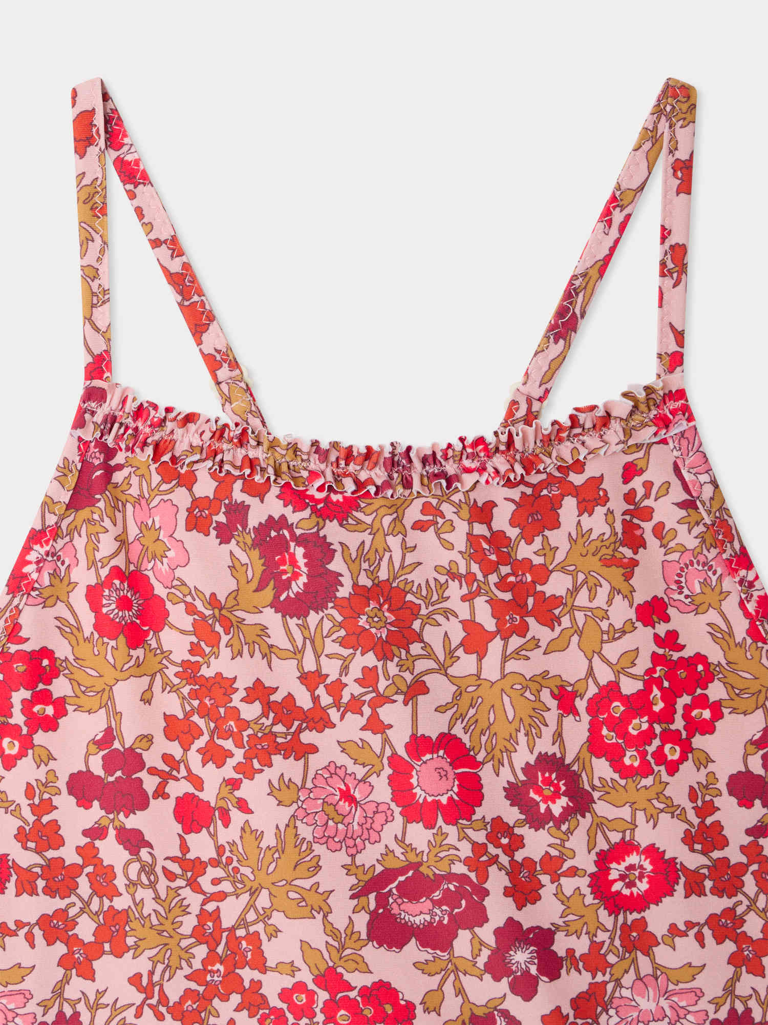 Laika one-piece swimsuit with pink flowers in Liberty fabric - Image 3