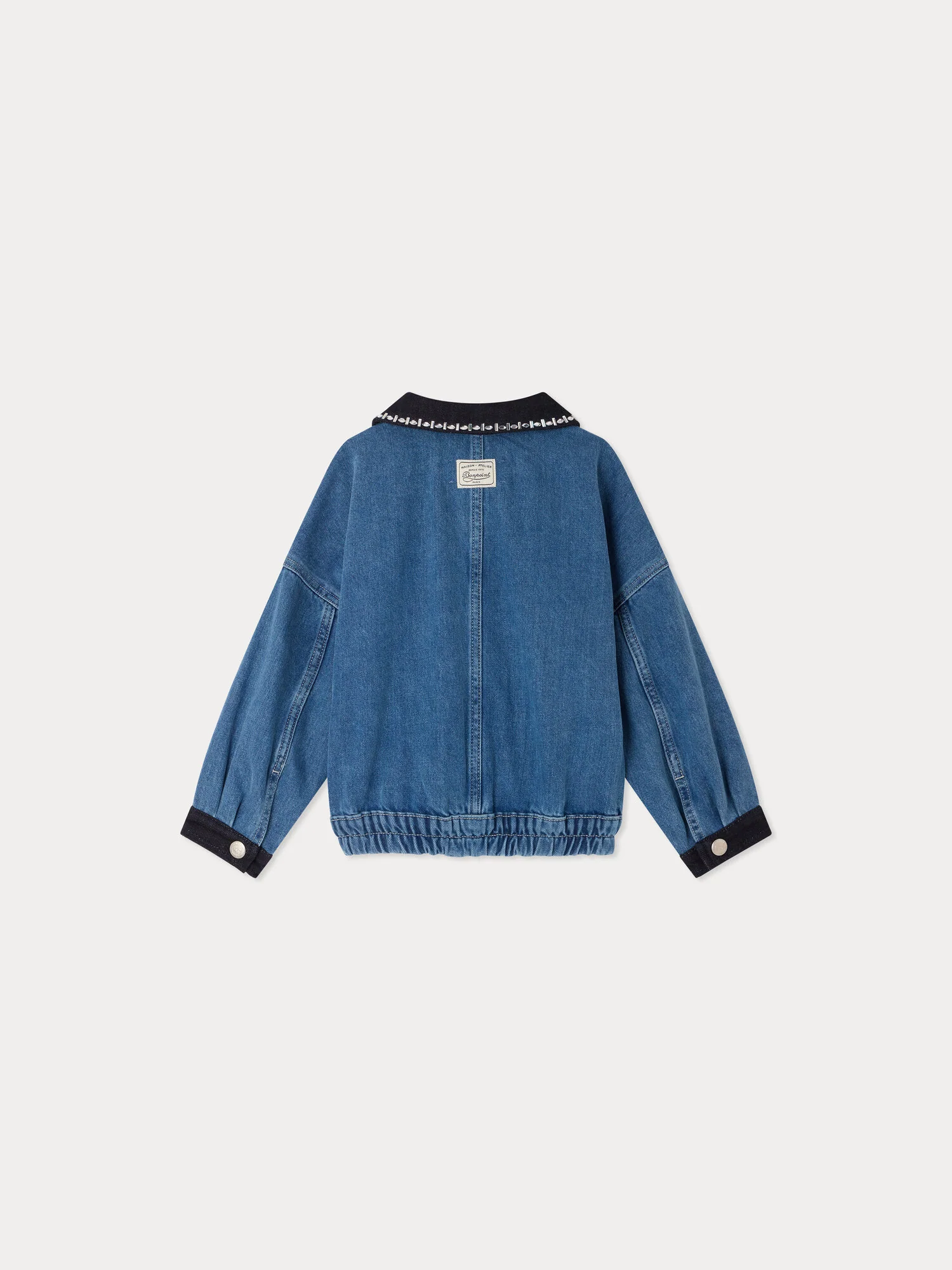 Lala denim jacket with rhinestones - Image 2