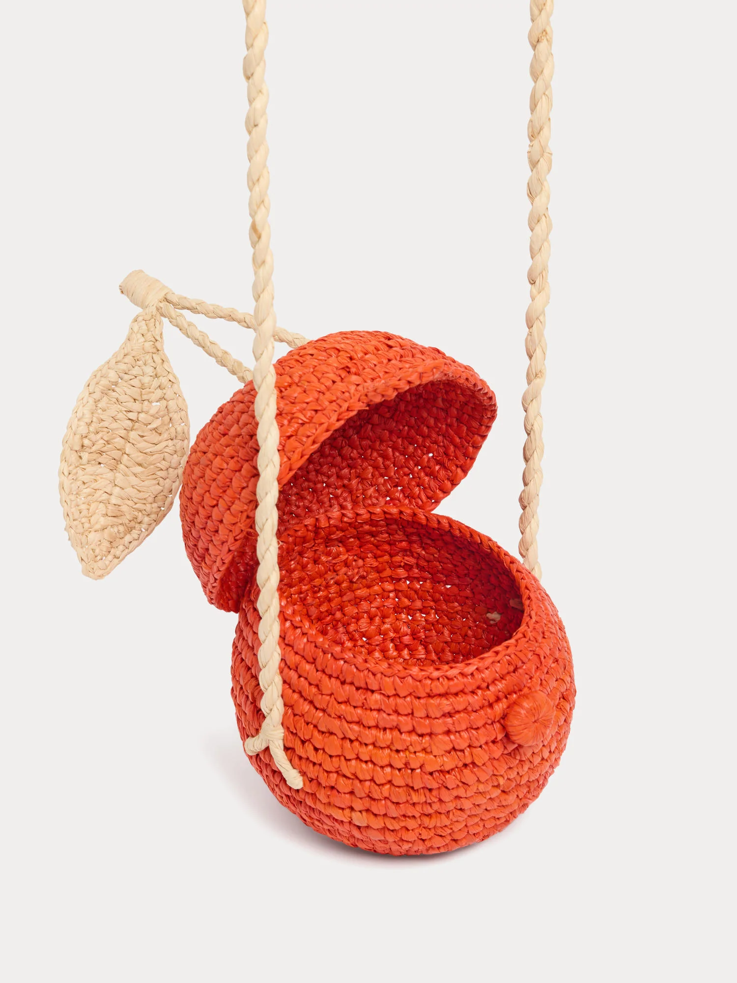 Laney handmade cherry raffia bag - Image 5