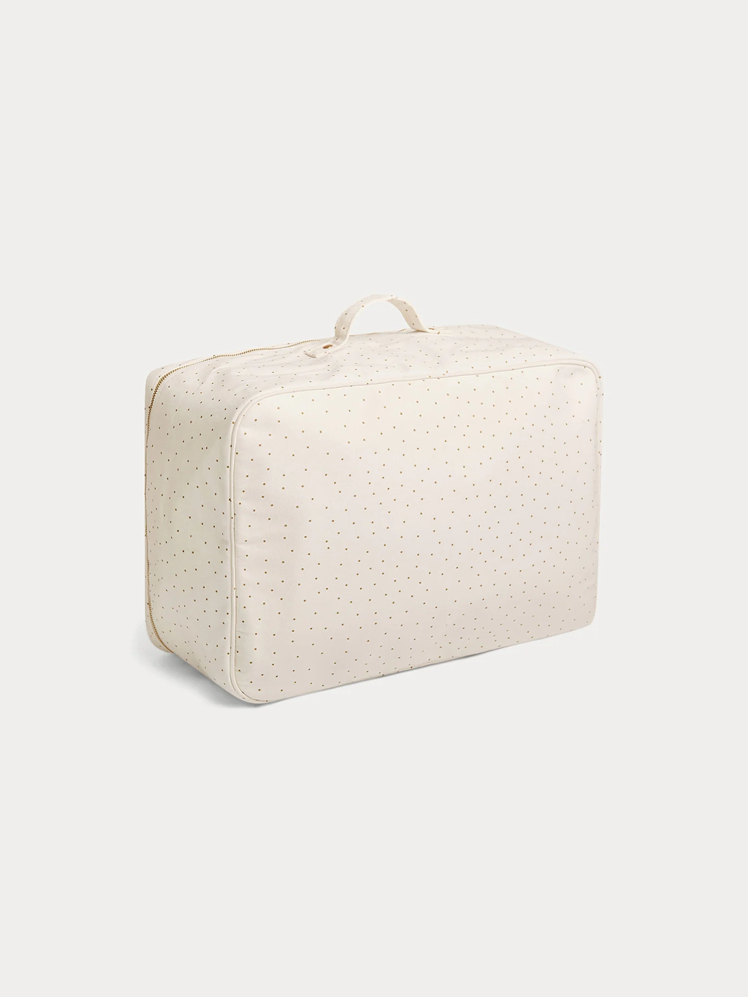 Large coated cotton suitcase - Image 4
