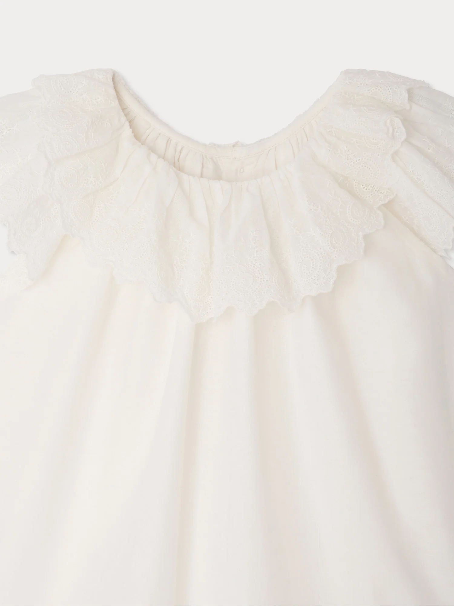 Laurel blouse with broderie anglaise in organic cotton - Image 4