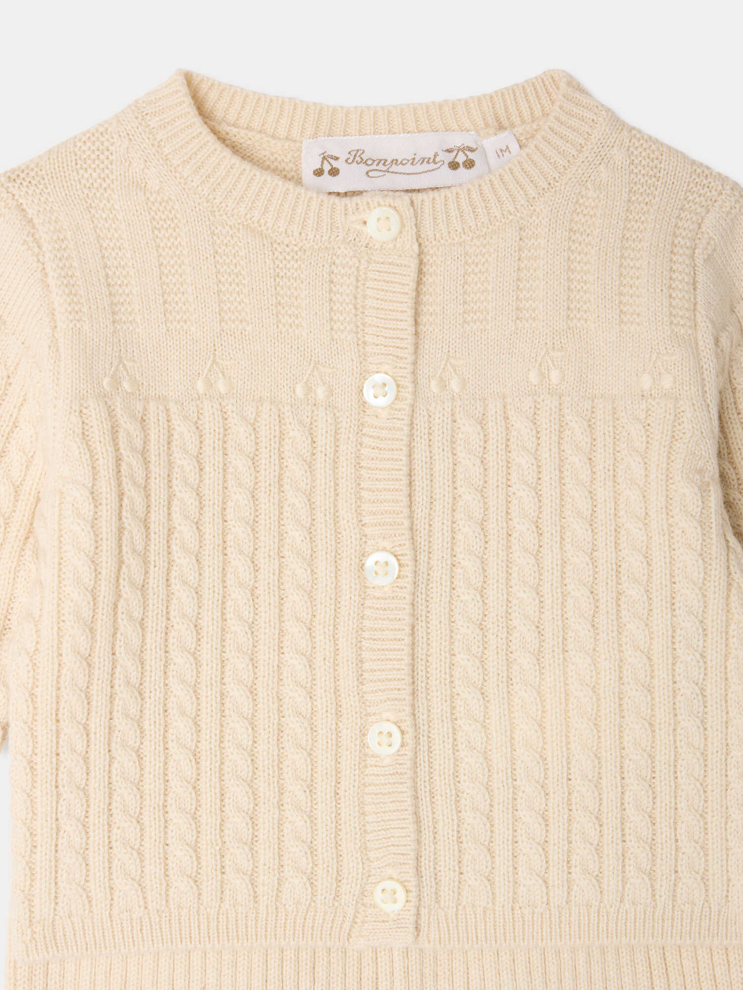 Lavina ecru wool and cotton set - Image 3