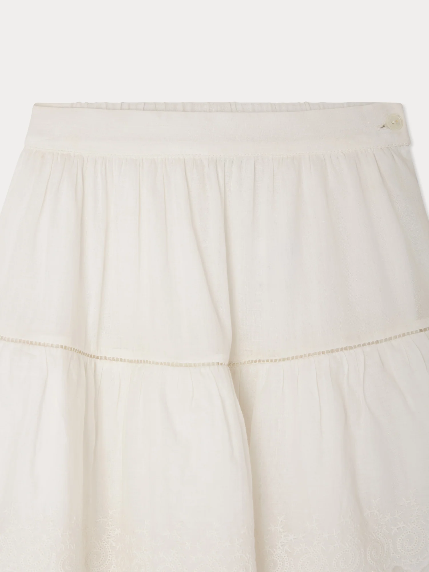 Lavona skirt with broderie anglaise in organic cotton - Image 4