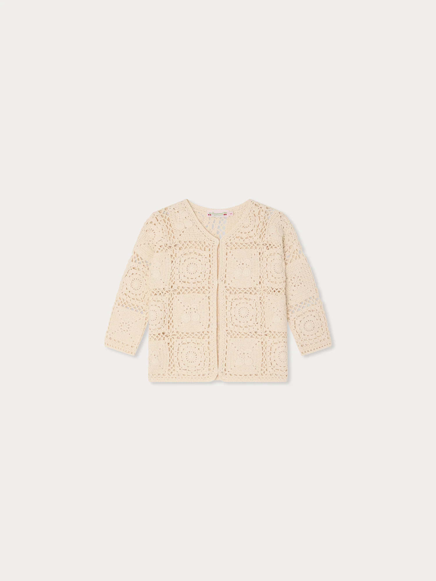 Lea-Marie hand-crocheted round neck cardigan - Image 2