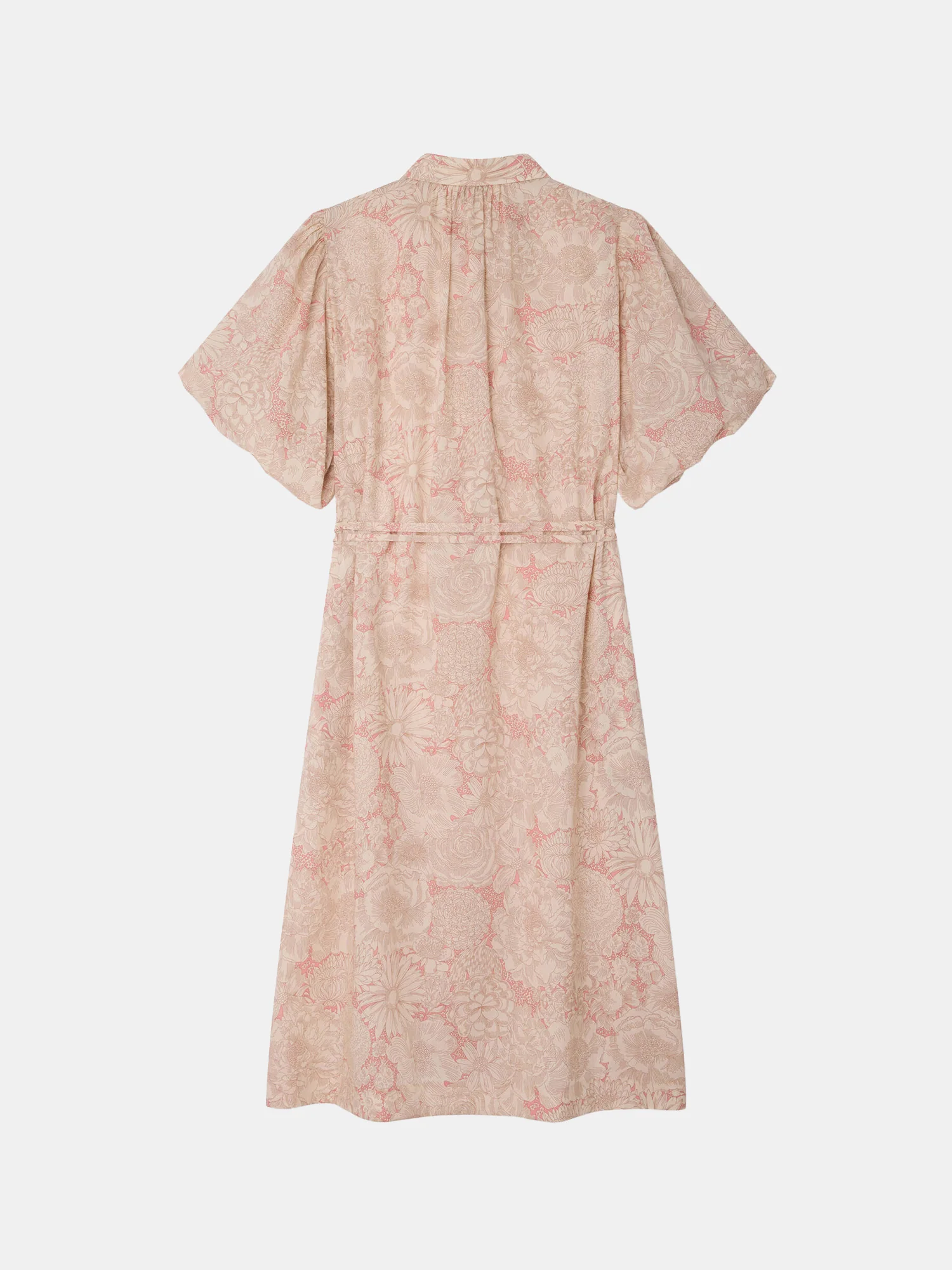 Leah dress with balloon sleeves in Liberty organic cotton fabric - Image 3