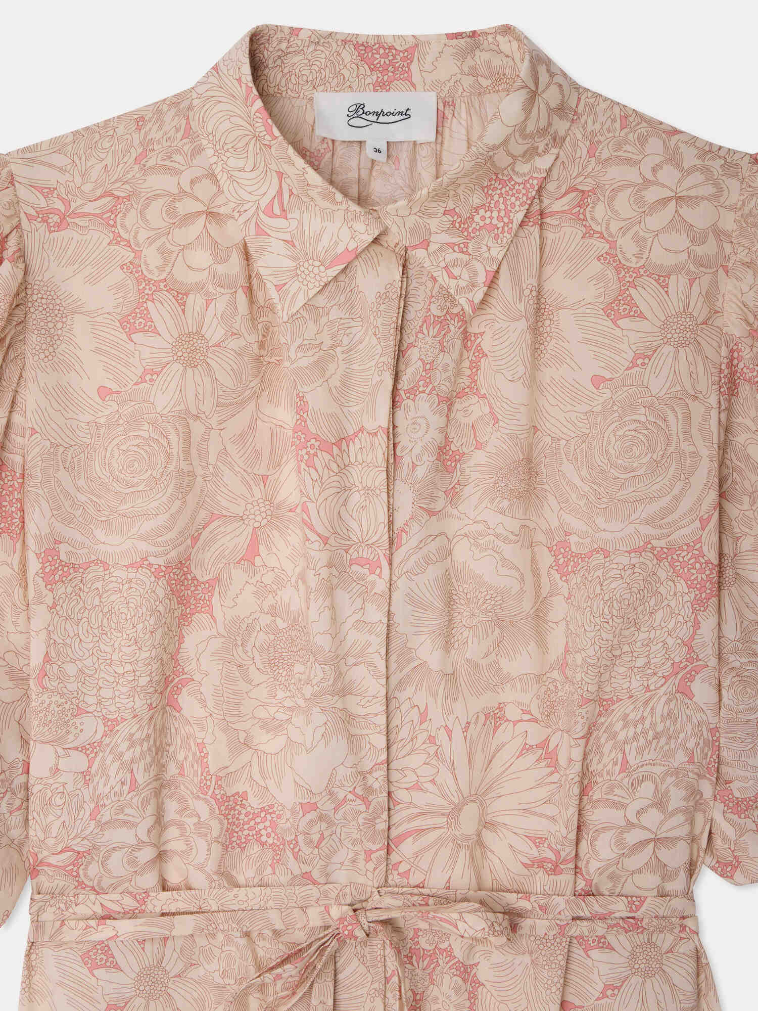 Leah dress with balloon sleeves in Liberty organic cotton fabric - Image 4