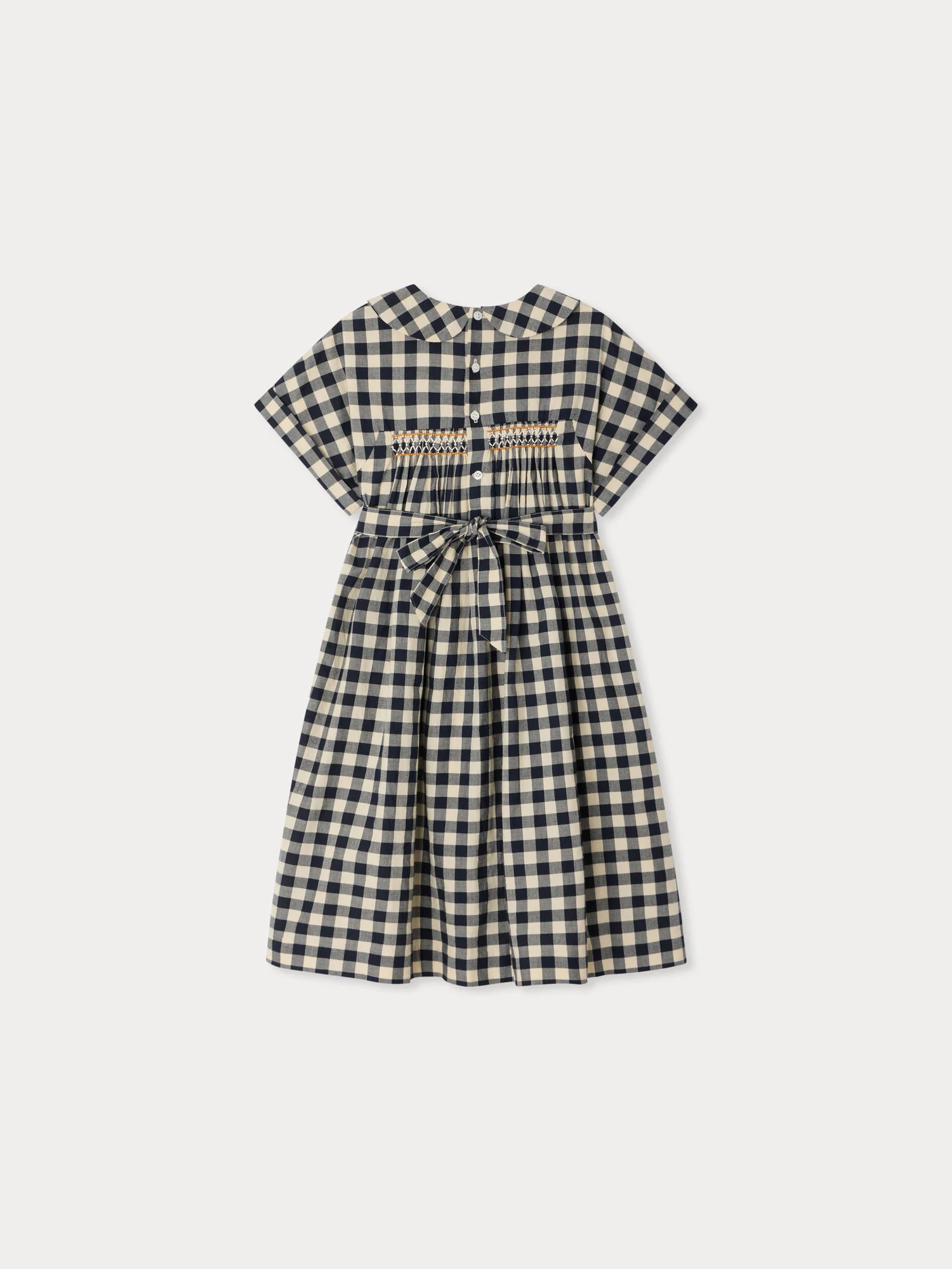 Lelou smocked and hand-embroidered dress - Image 2