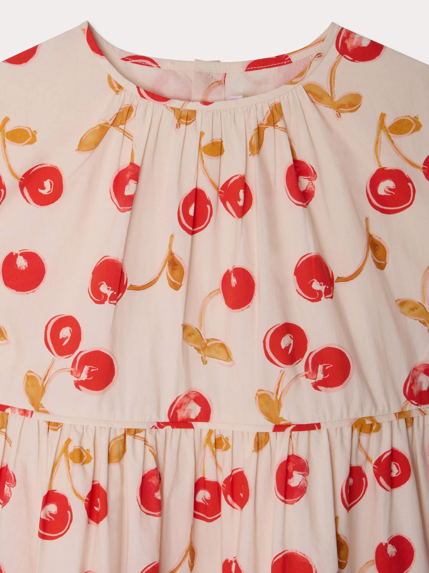Leontine dress with ruffles in organic cotton - Image 3