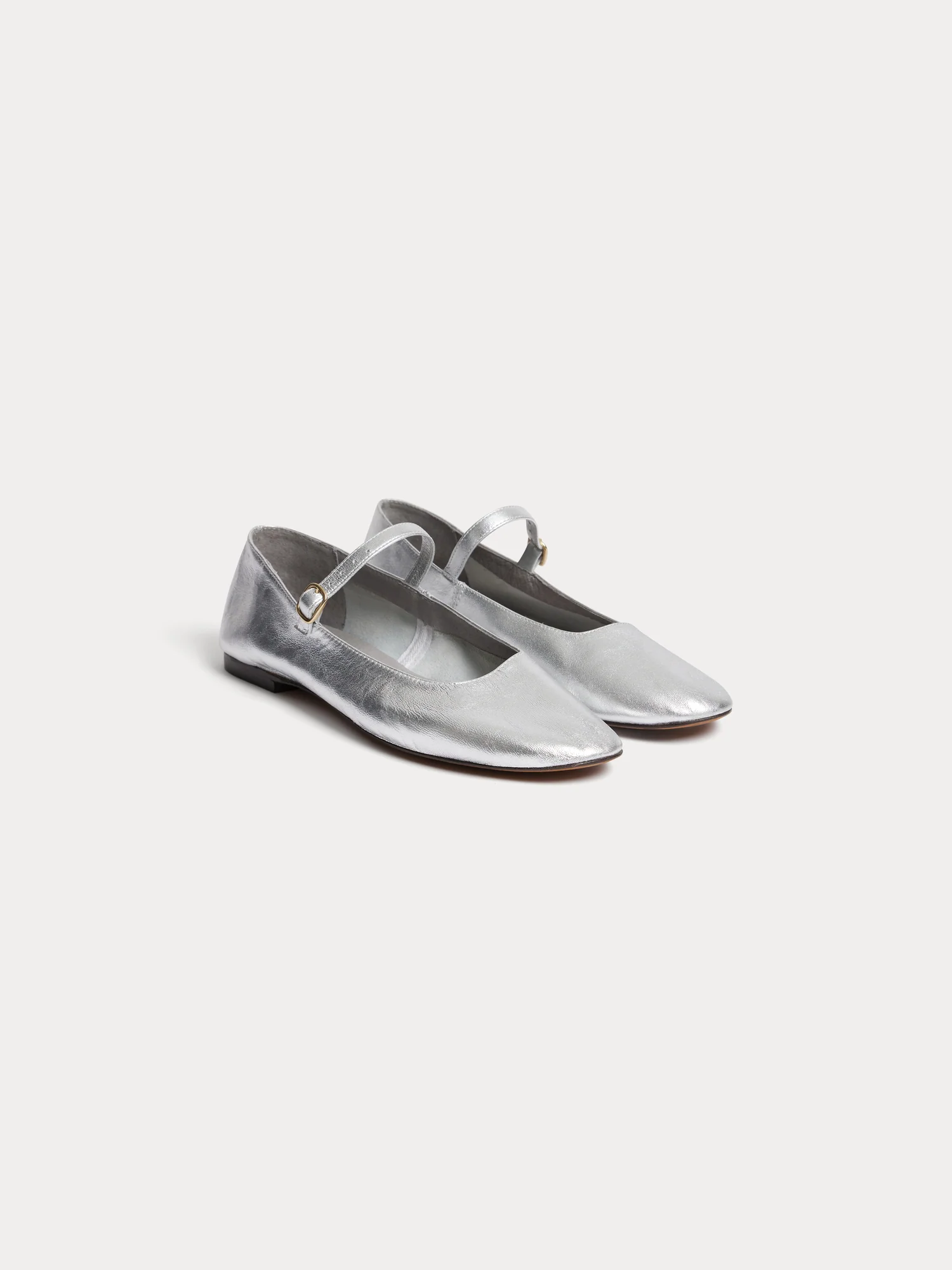 Leyla silver ballerinas flats