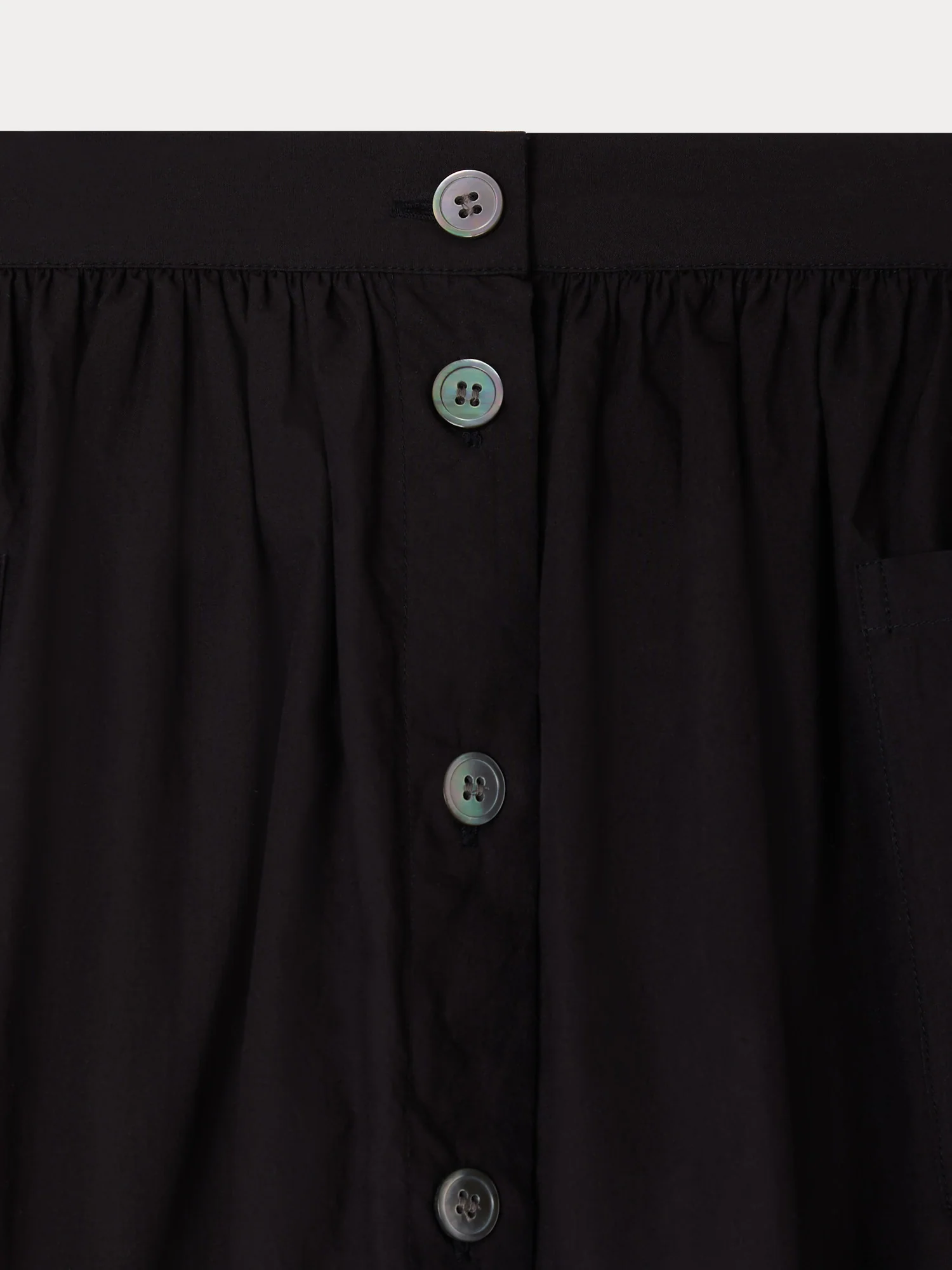 Lierre skirt hand-embroidered in organic cotton poplin - Image 4