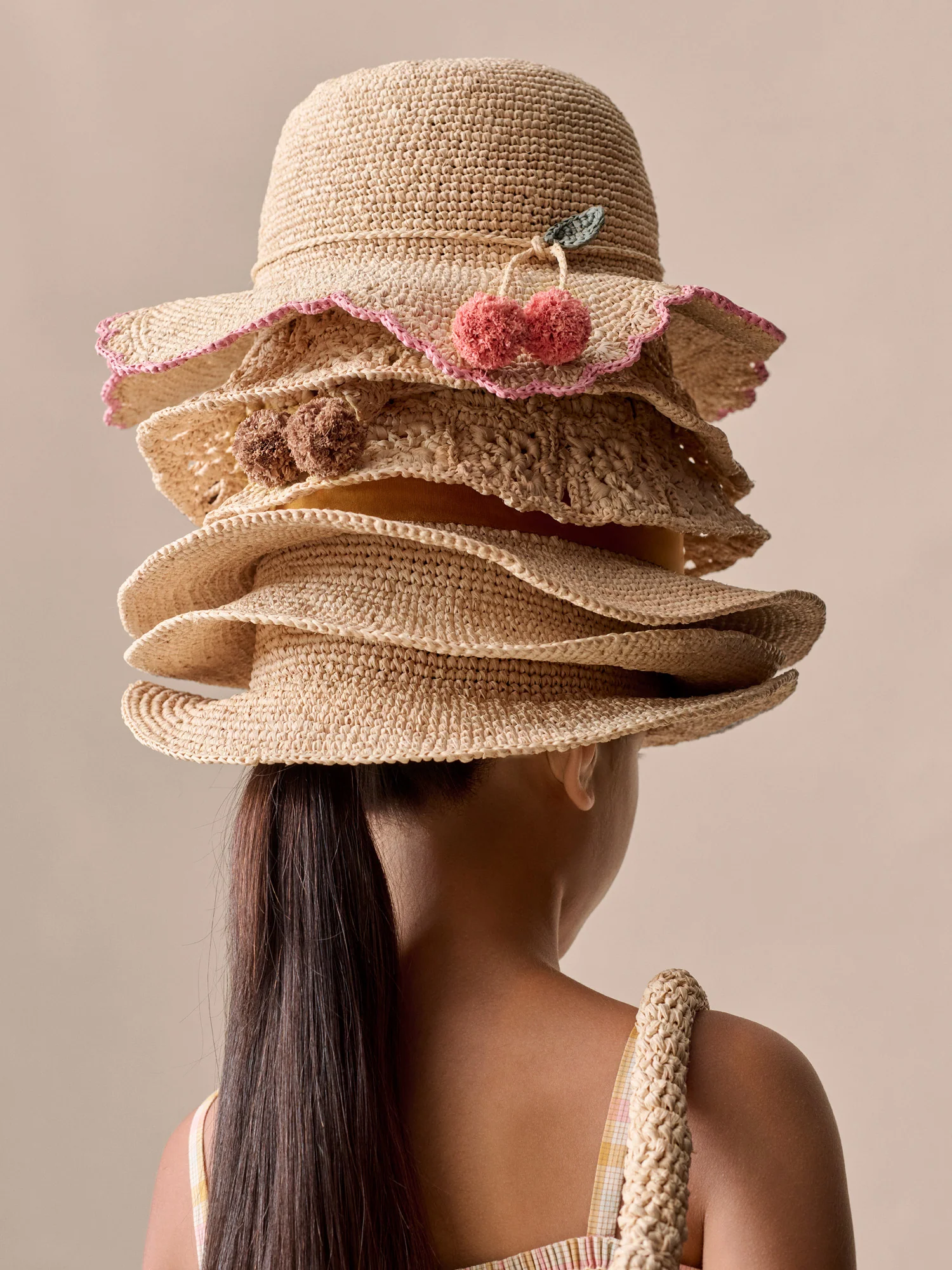 Lila hand-braided sun hat - Image 4