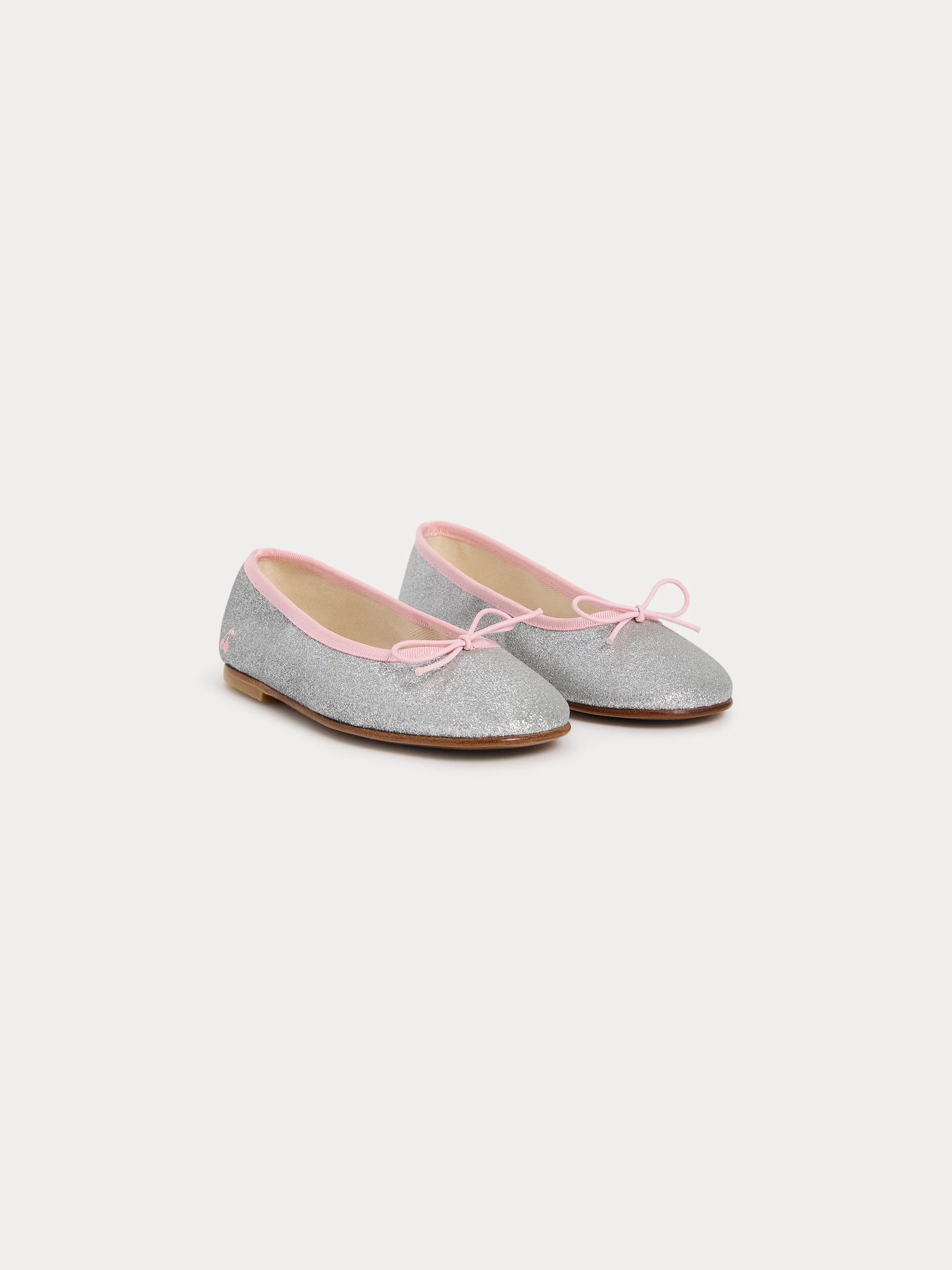 Lisa ballerina flats with silver sequins - Image 3