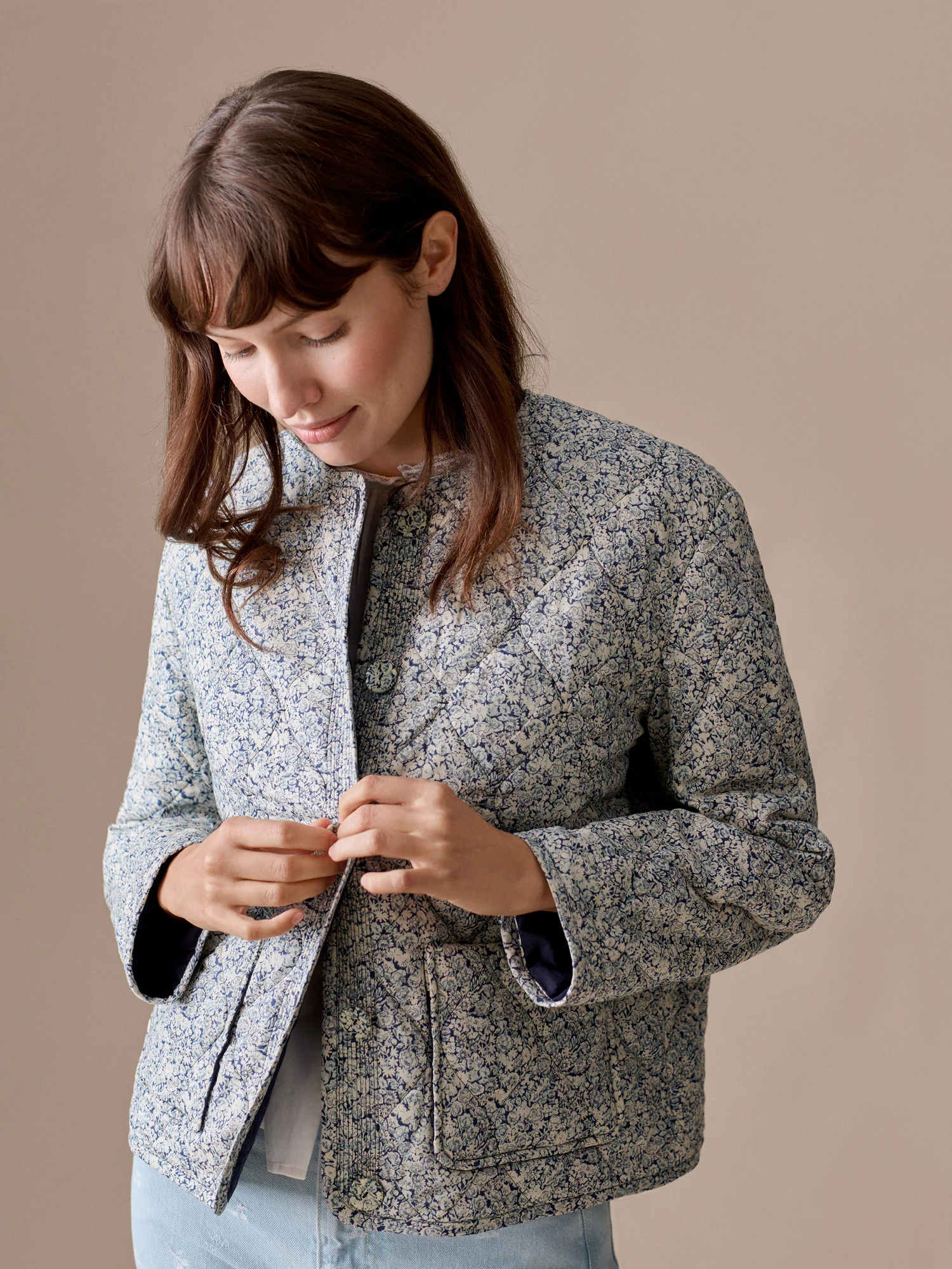 Lise-Marie quilted jacket in Liberty organic cotton fabric - Image 5