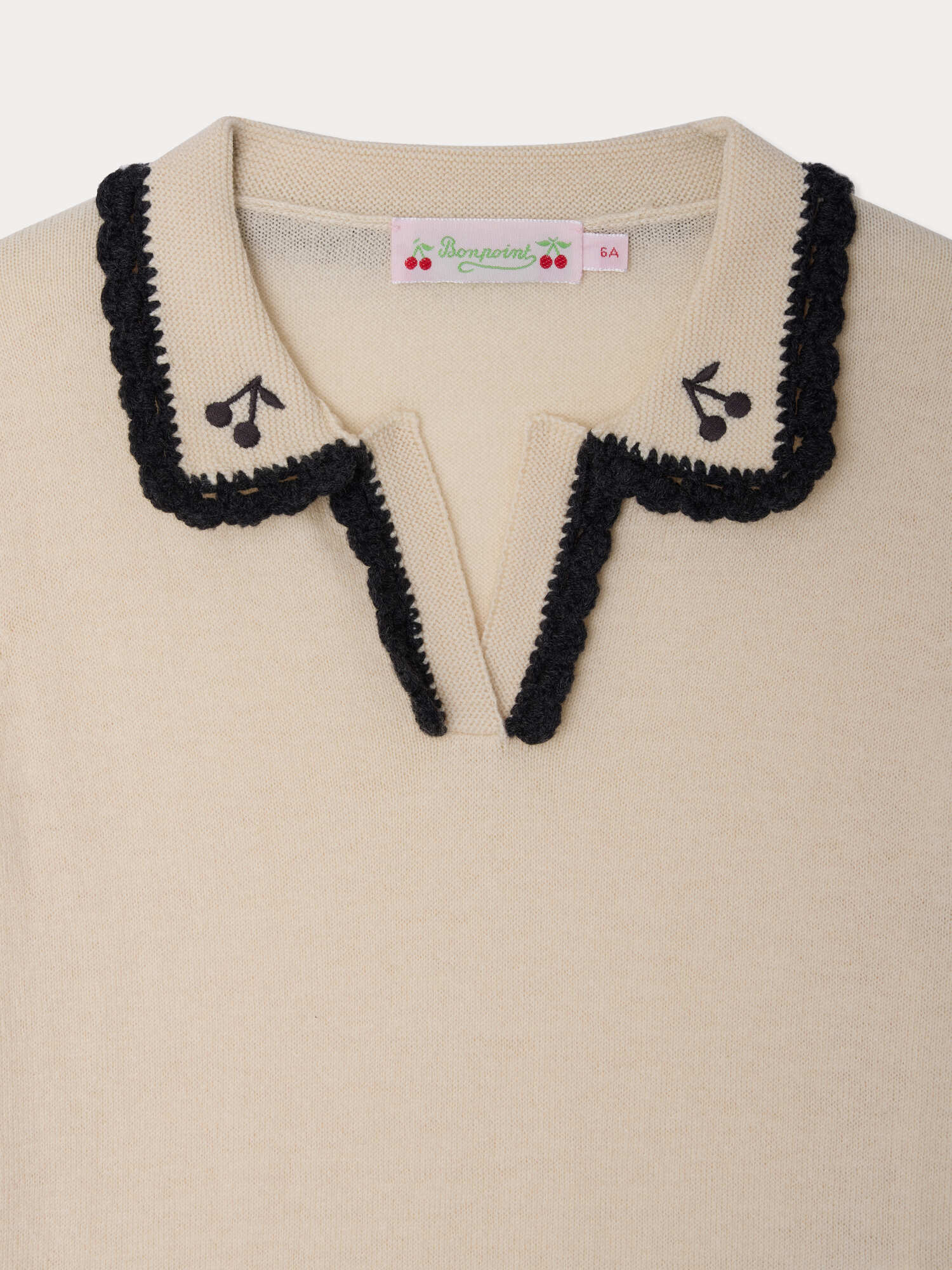 Lisette sweater with hand-embroidered collar - Image 4