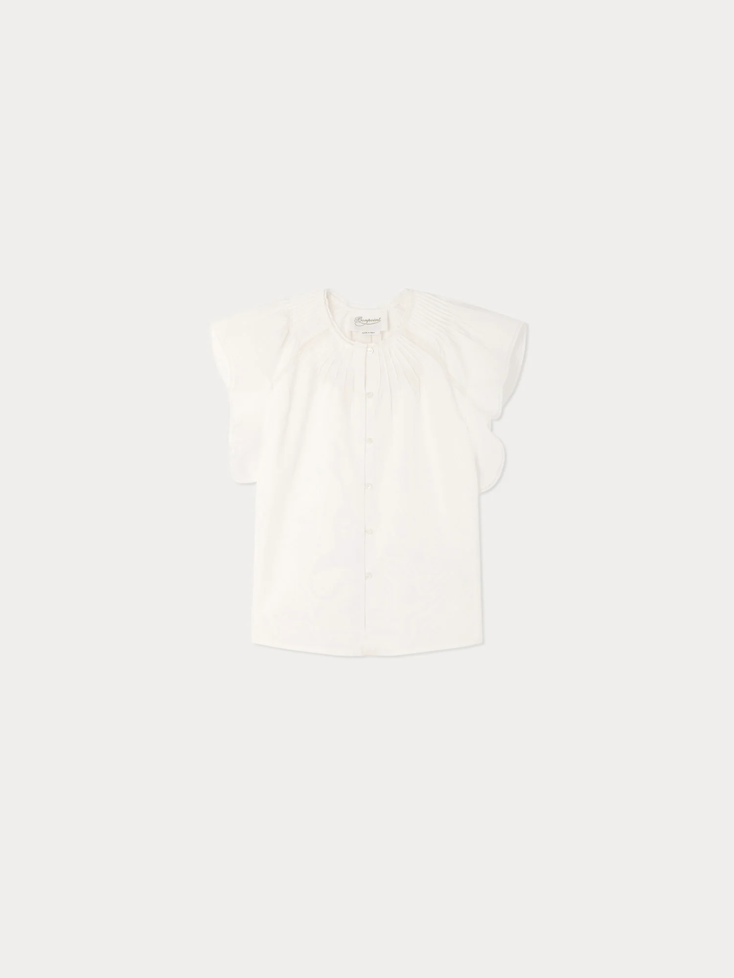 Lison blouse in organic cotton voile and Calais lace - Image 2